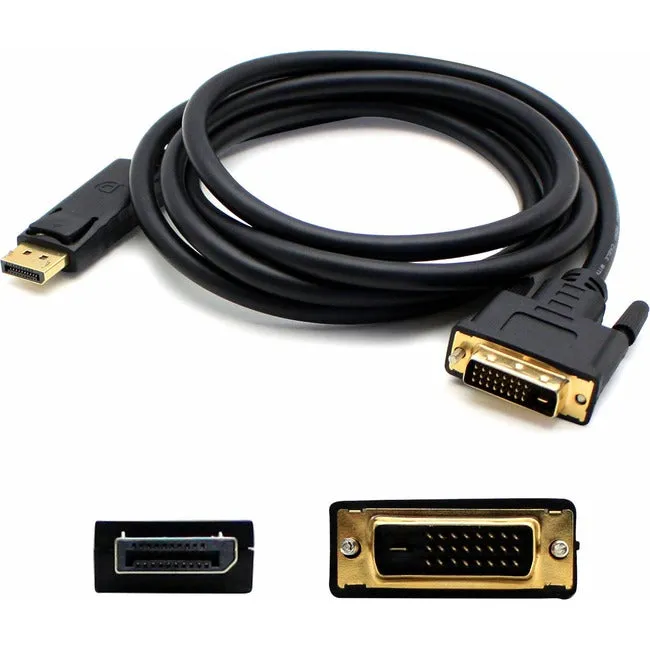 10ft DisplayPort 1.2 Male to DVI-D Dual Link (24 1 pin) Male Black Cable Which Requires DP   For Resolution Up to 2560x1600 (WQXGA)