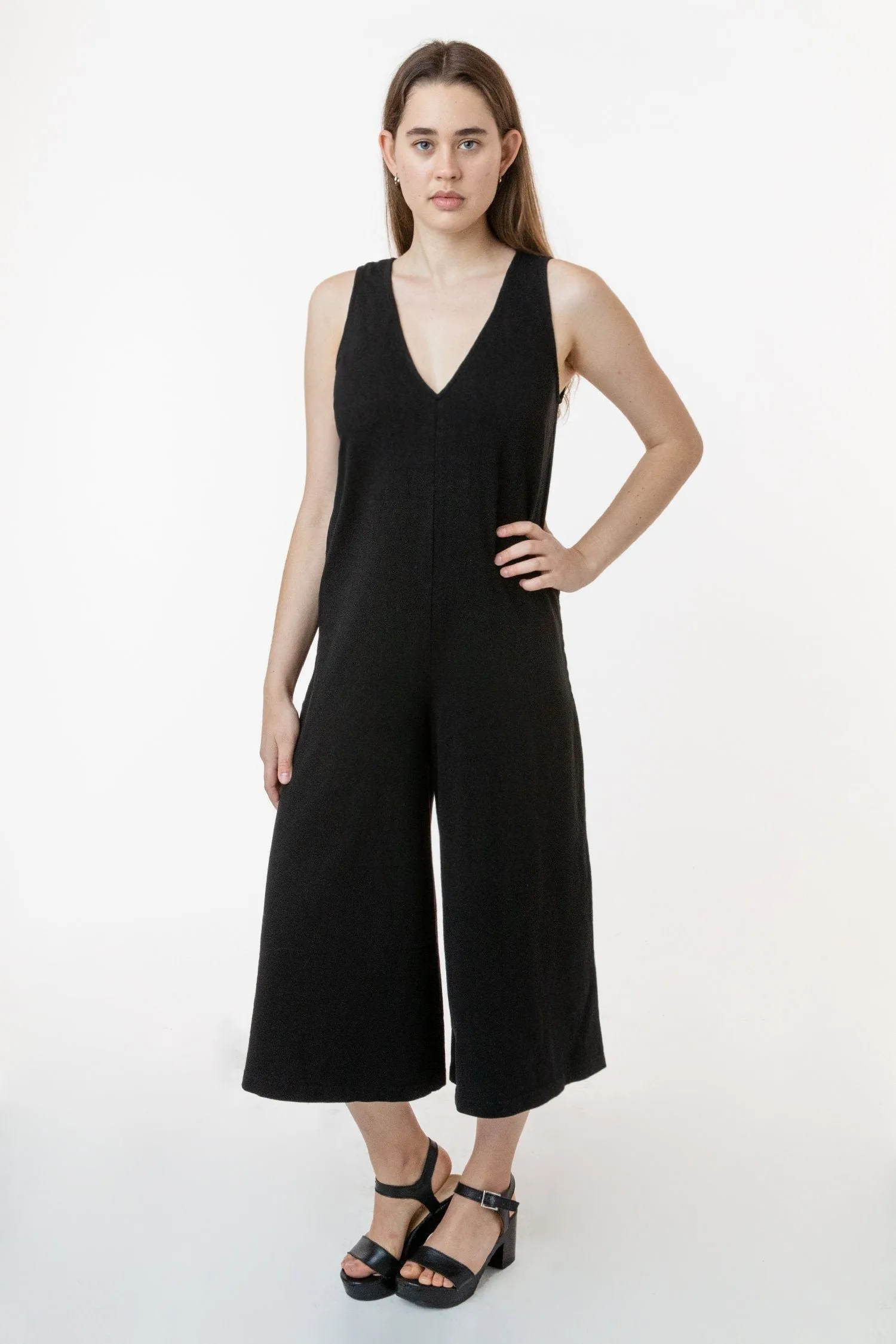 14307GD - Sleeveless Heavy Jersey Jumpsuit