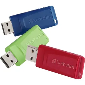 16GB Store 'n' Go® USB Flash Drive - 3pk - Red, Green, Blue