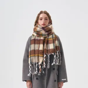 2023-08-31 Plaid stripe winter scarf