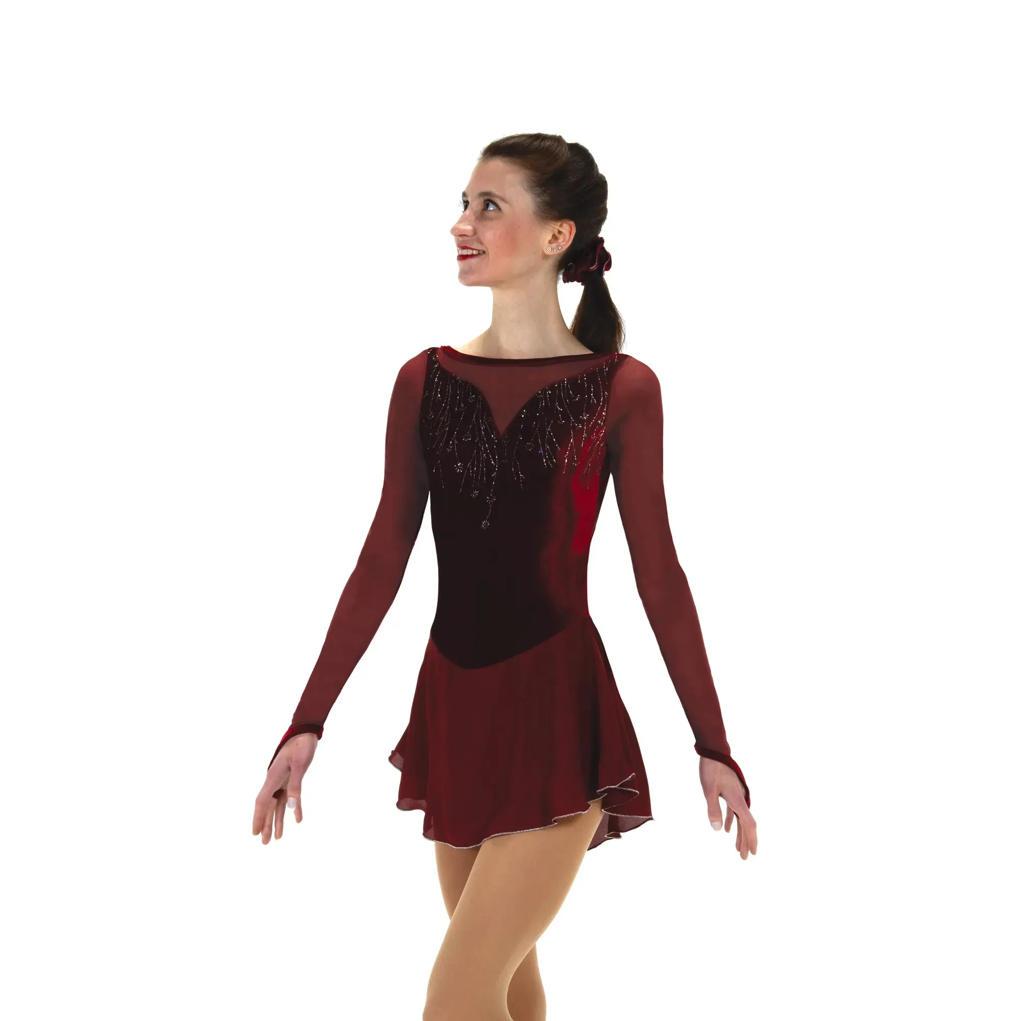 523 Figure Skating Slightly Sliver Dress