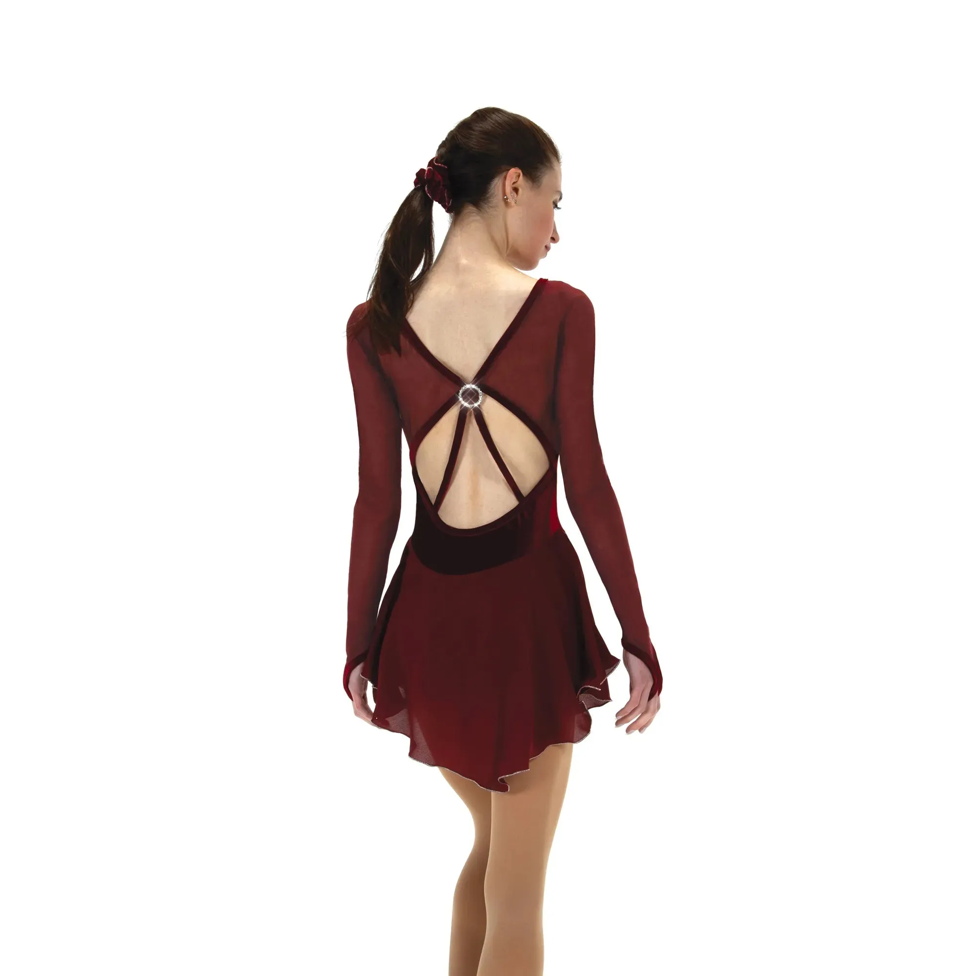 523 Figure Skating Slightly Sliver Dress