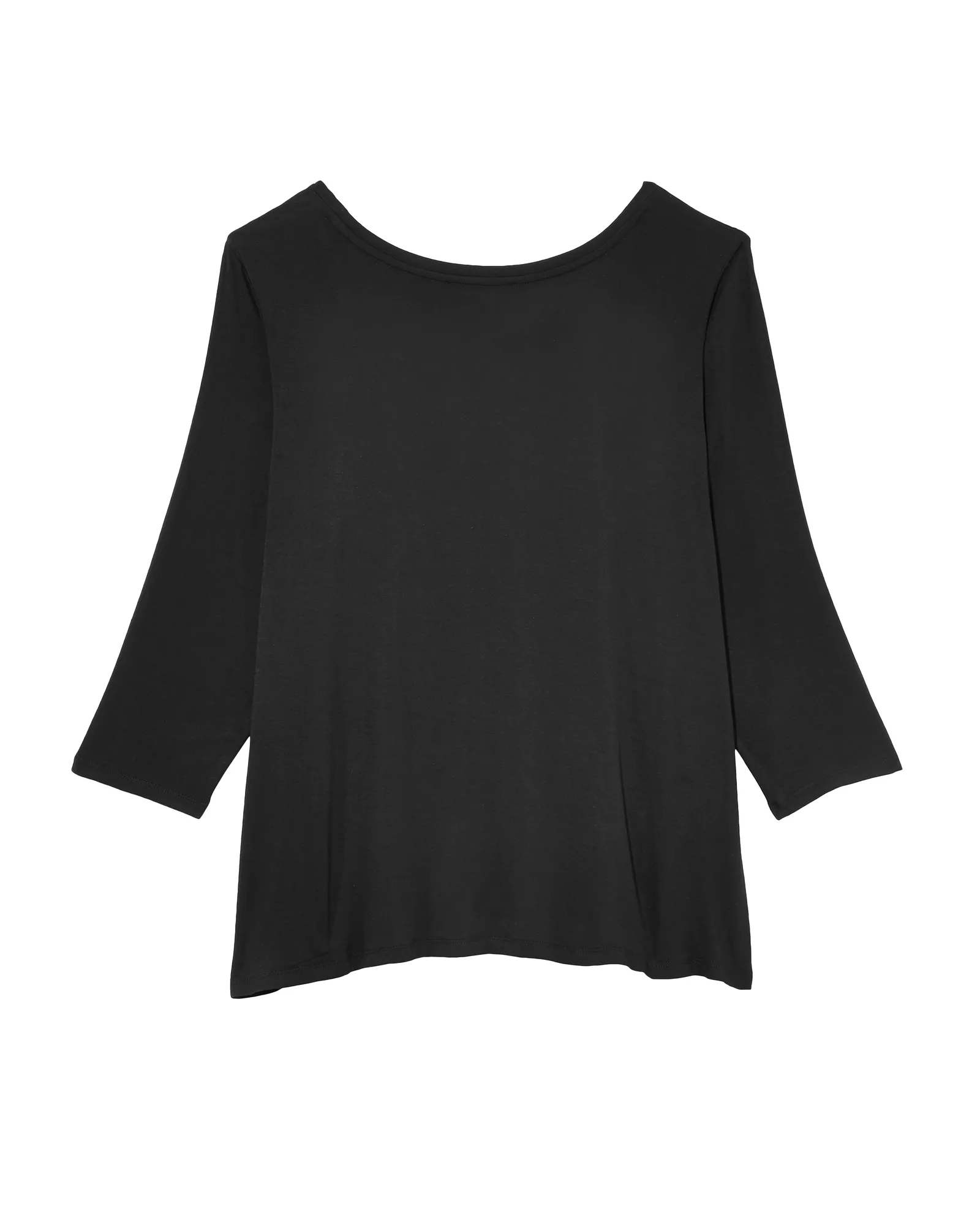 Alexandra Asymmetrical Rouched Top | Black