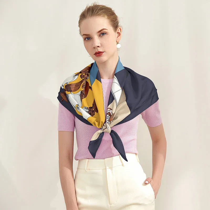 All-Match Silk Twill Scarf 90