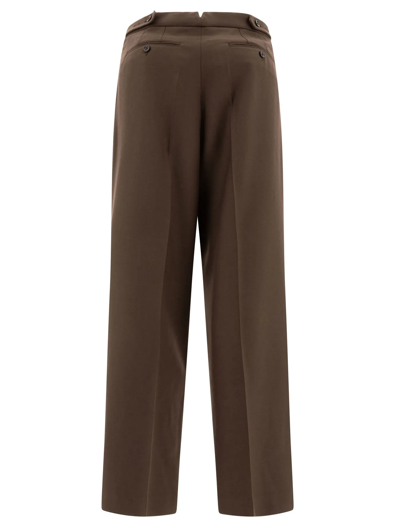 Ami Paris Wool Gabardine Trousers