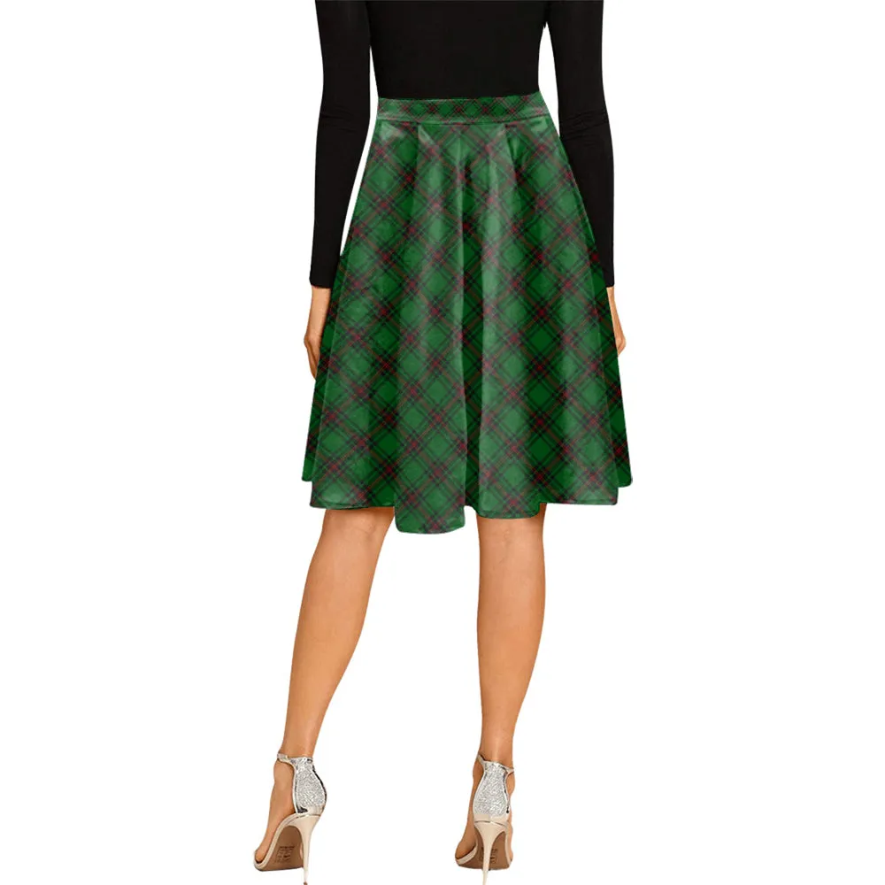 Anstruther Tartan Melete Pleated Midi Skirt