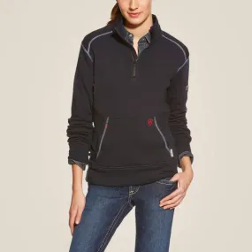 ARIAT - WMS FR POLARTEC - 1/4 Zip Fleece - Navy