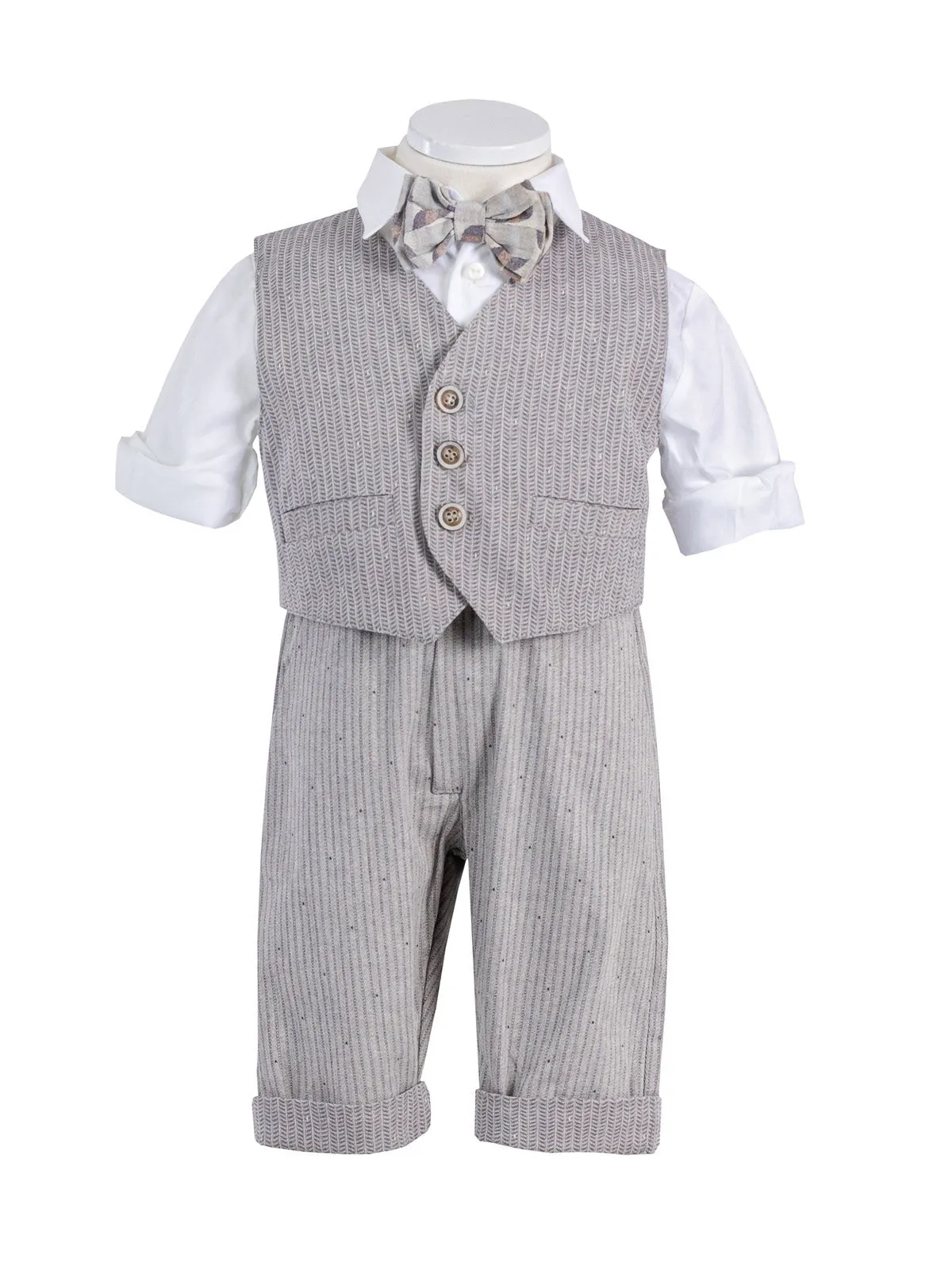 Baby suit with checkered pattern for boy - POTTER