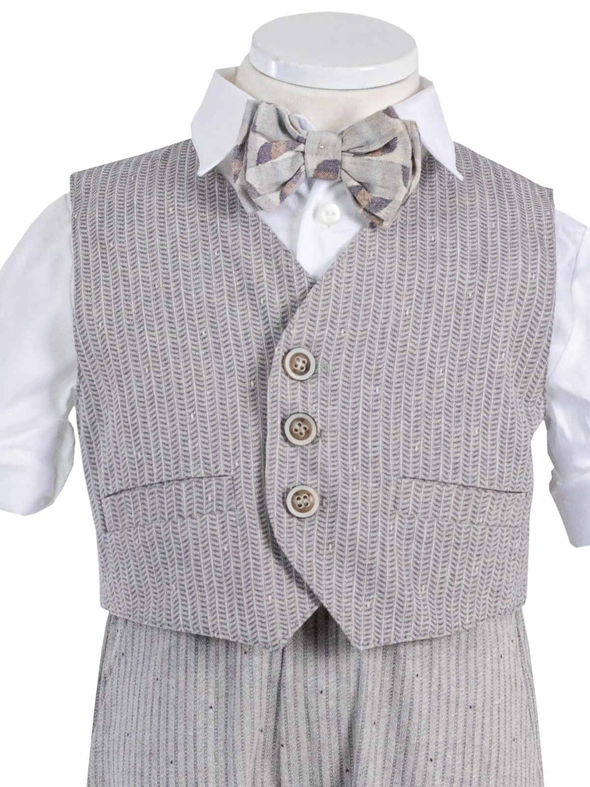 Baby suit with checkered pattern for boy - POTTER