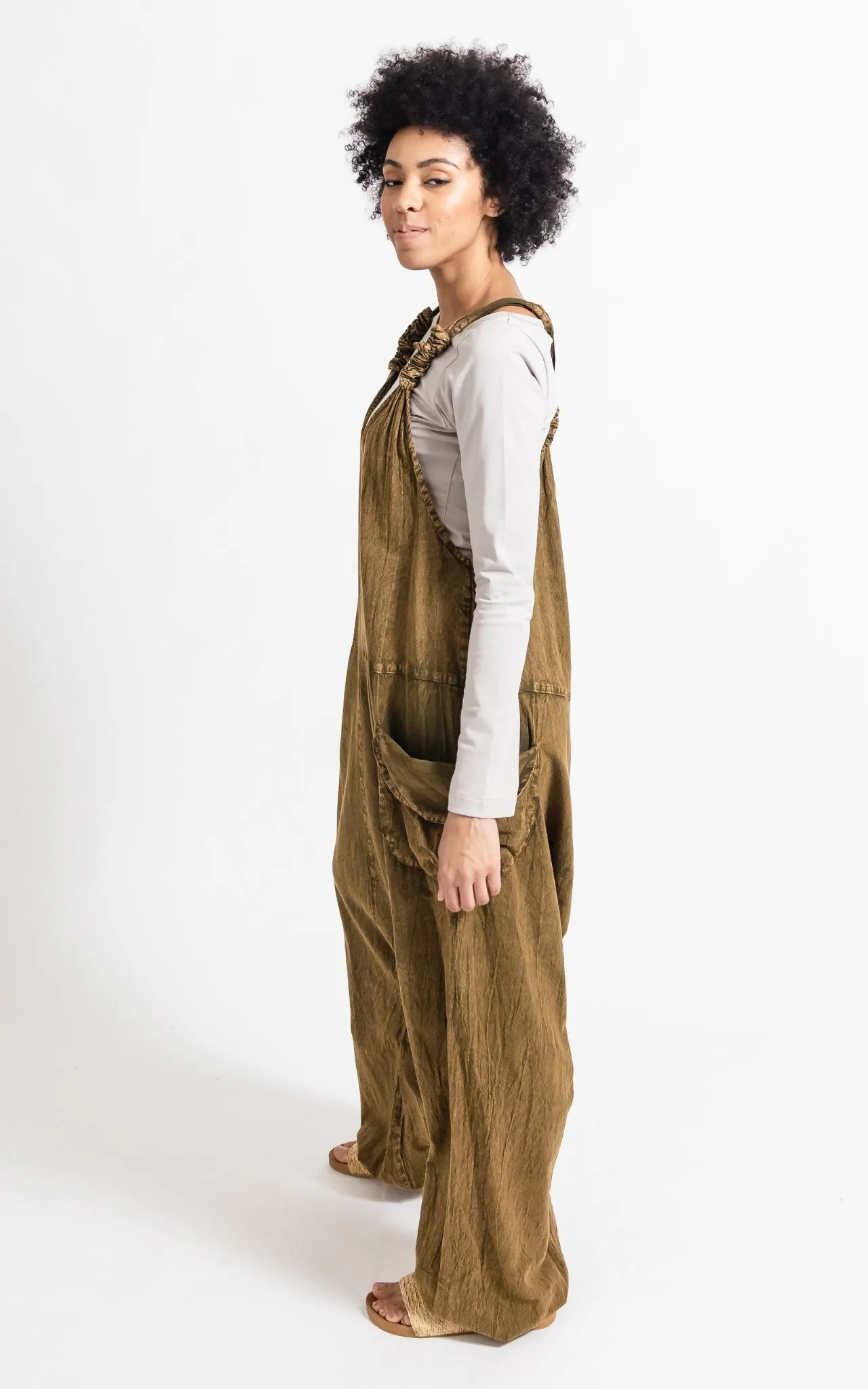 Bahini Overalls Long - Khaki