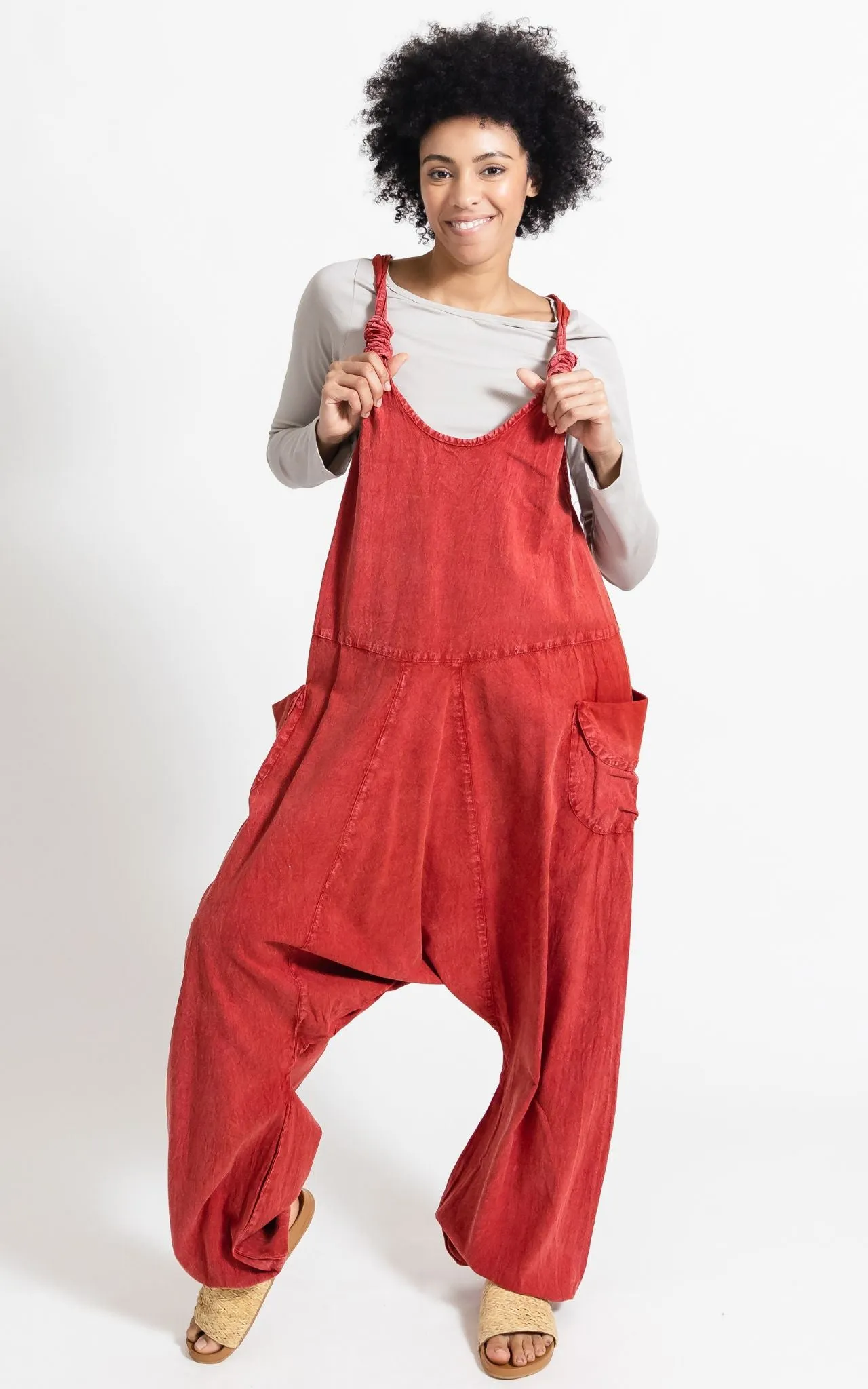 Bahini Overalls - Long Stonewashed