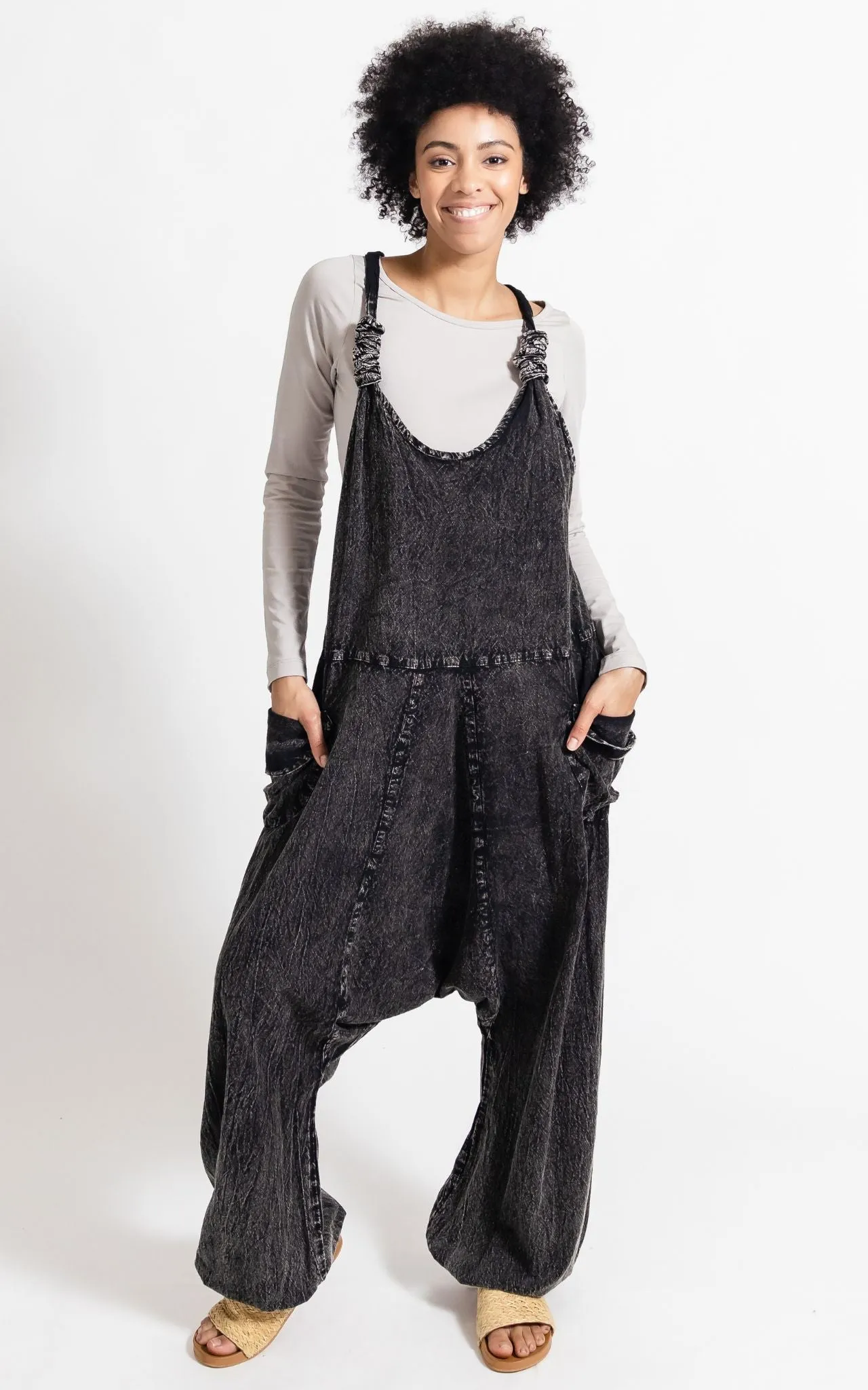 Bahini Overalls - Long Stonewashed