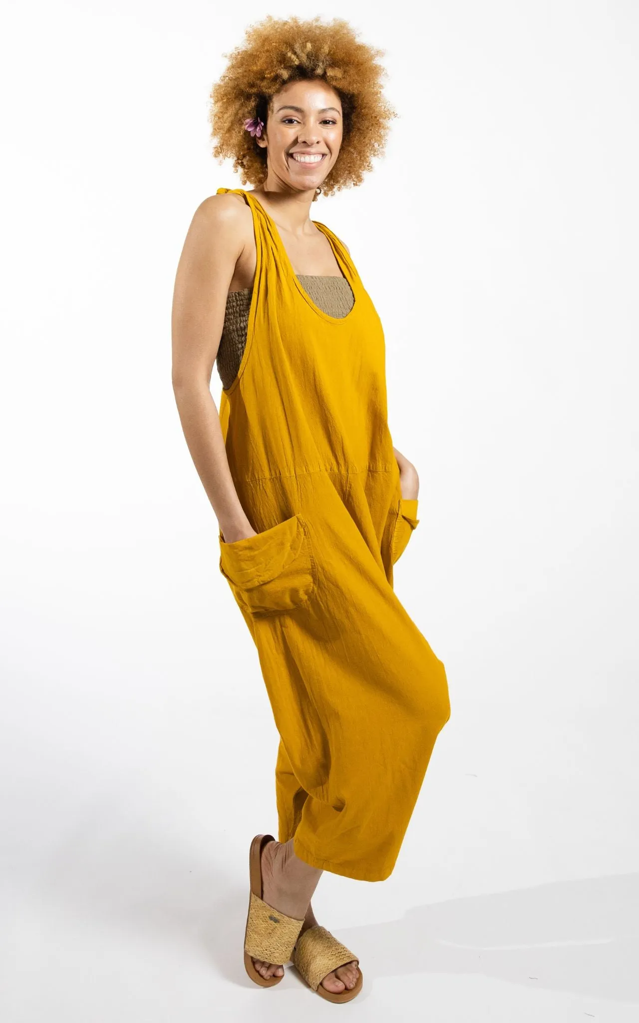 Bahini Overalls - Mustard