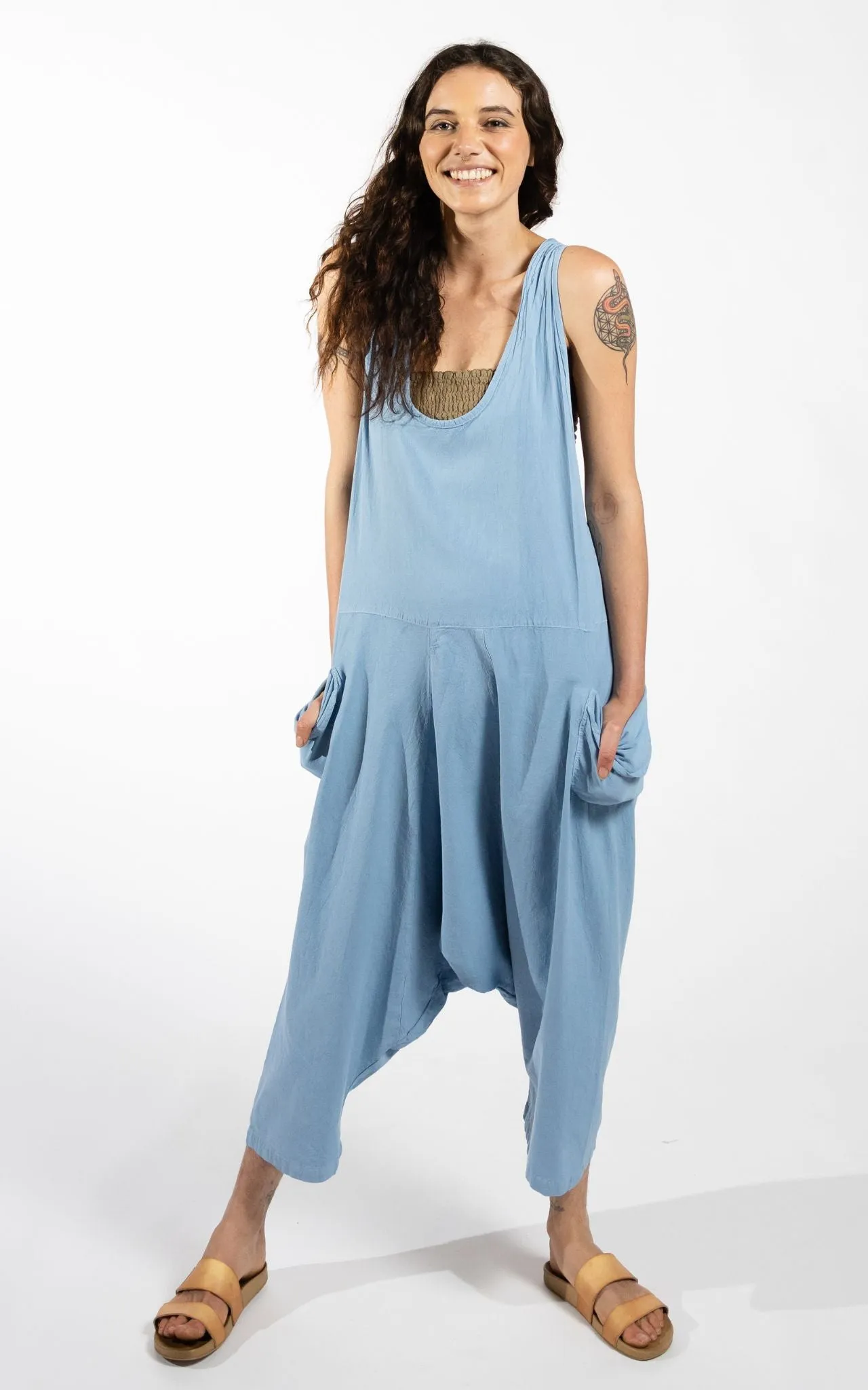 Bahini Overalls - Sky Blue