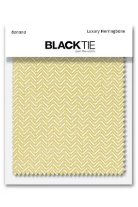 Banana Herringbone Fabric Swatch