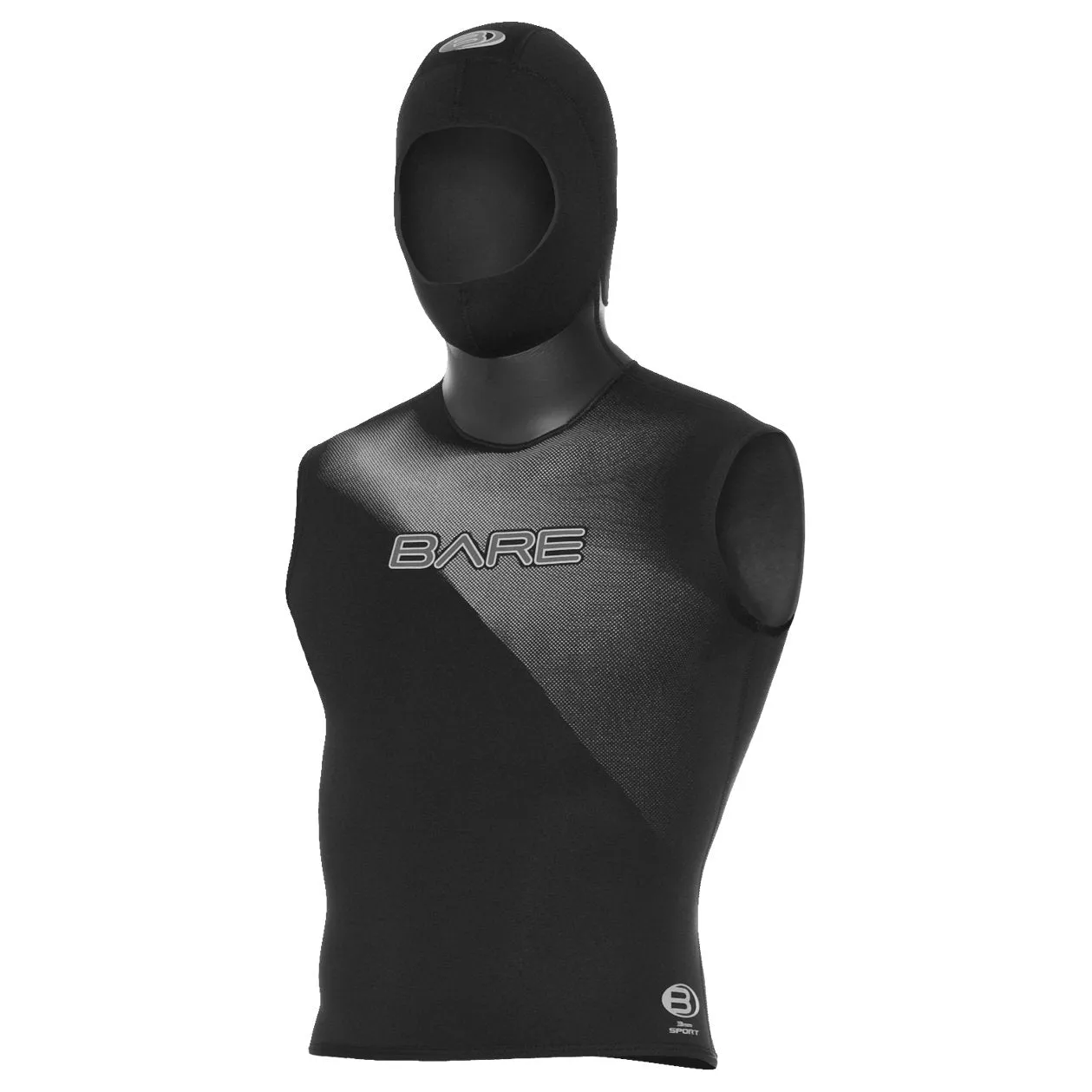 Bare 5/3mm Mens Sport Hooded Dive Vest