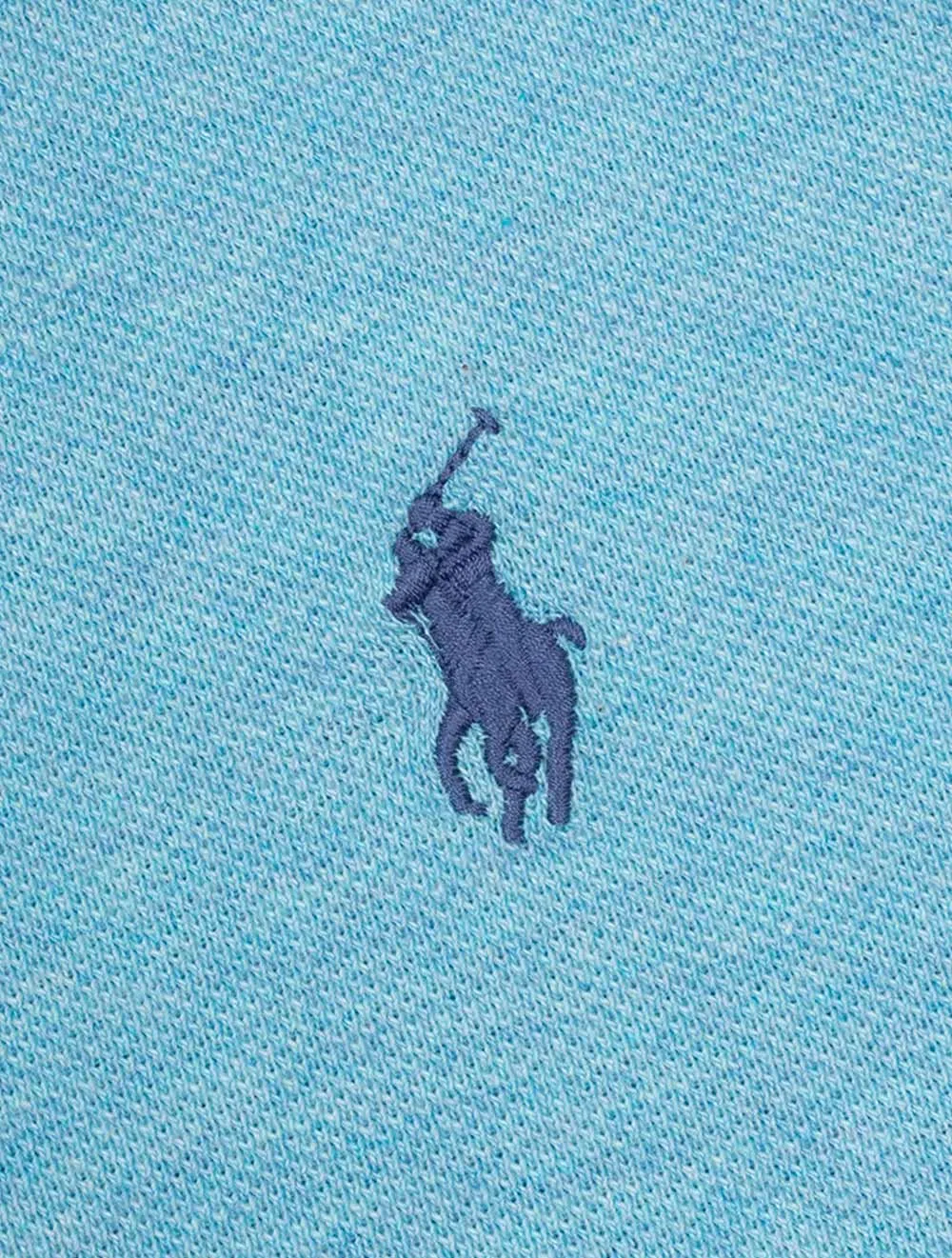 Basic Mesh Polo Shirt Blue