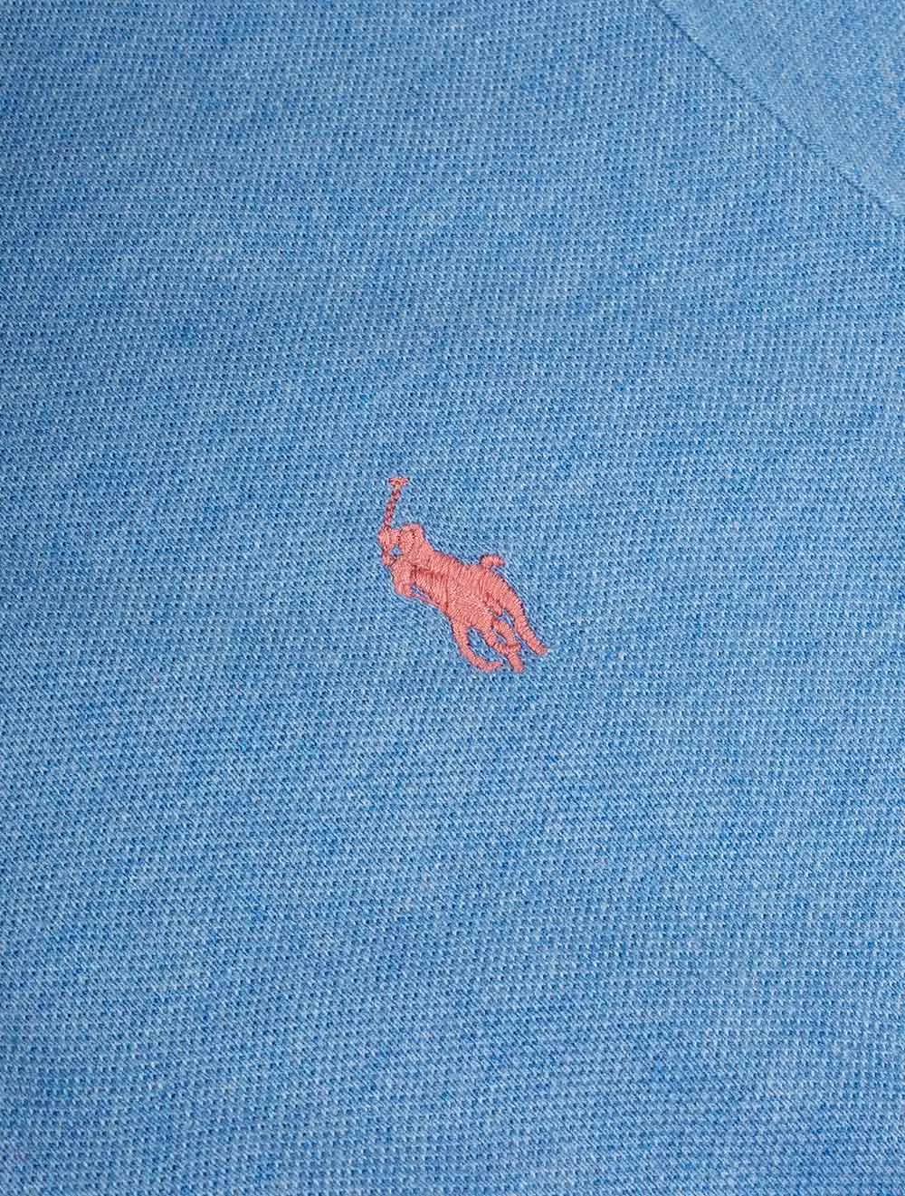 Basic Mesh Polo Soft Royal Heather