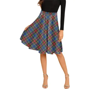 Bethune Tartan Melete Pleated Midi Skirt