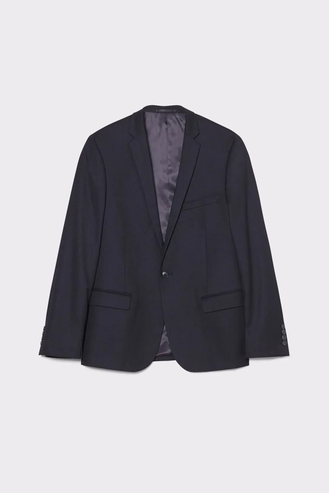 Black Flannel Suit Jacket