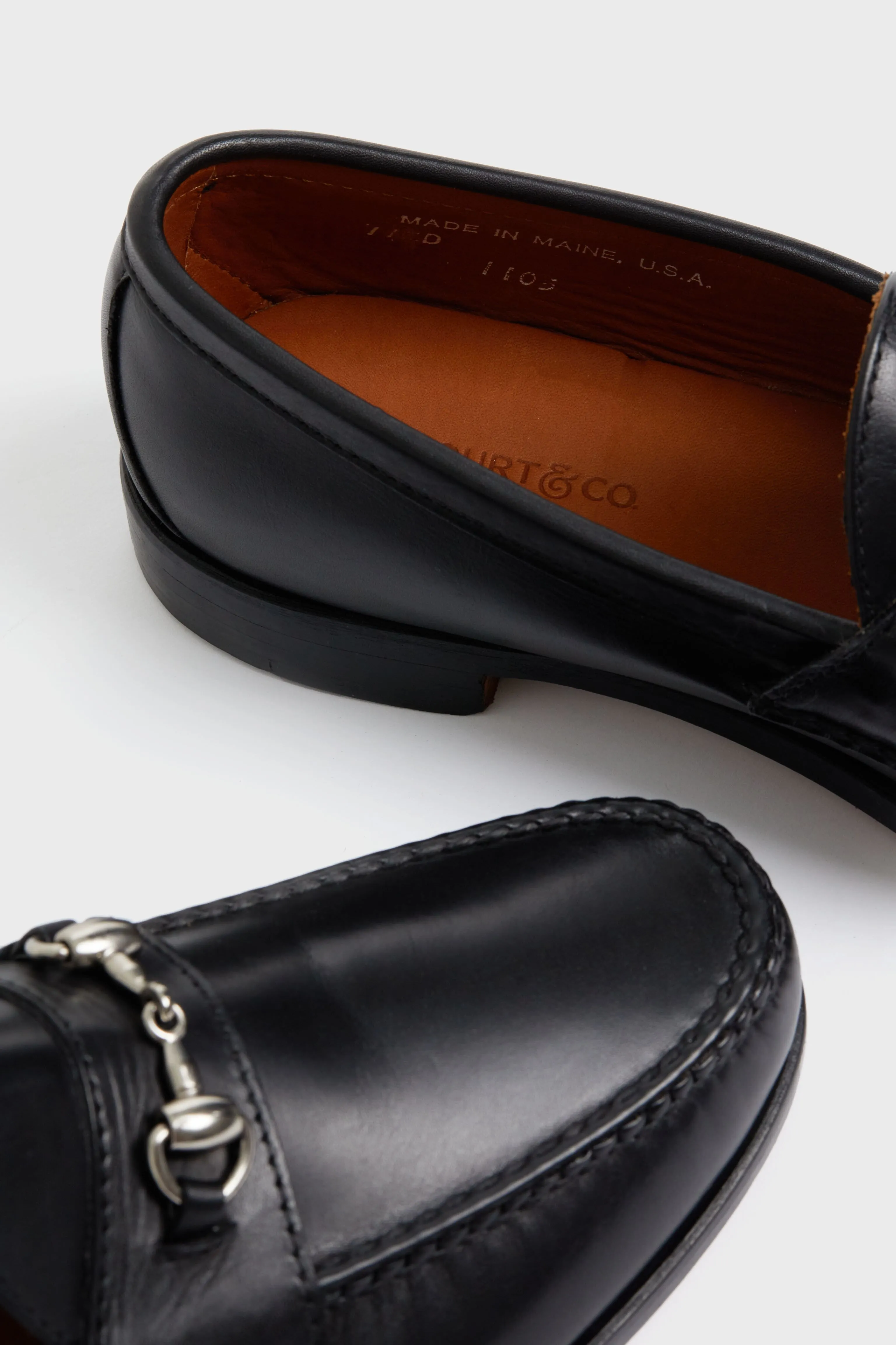 Black Horsebit Loafer