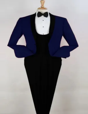 Blue Prom Suit - Blue Homecoming Outfits For Guys 1 Button Tuxedo Blue