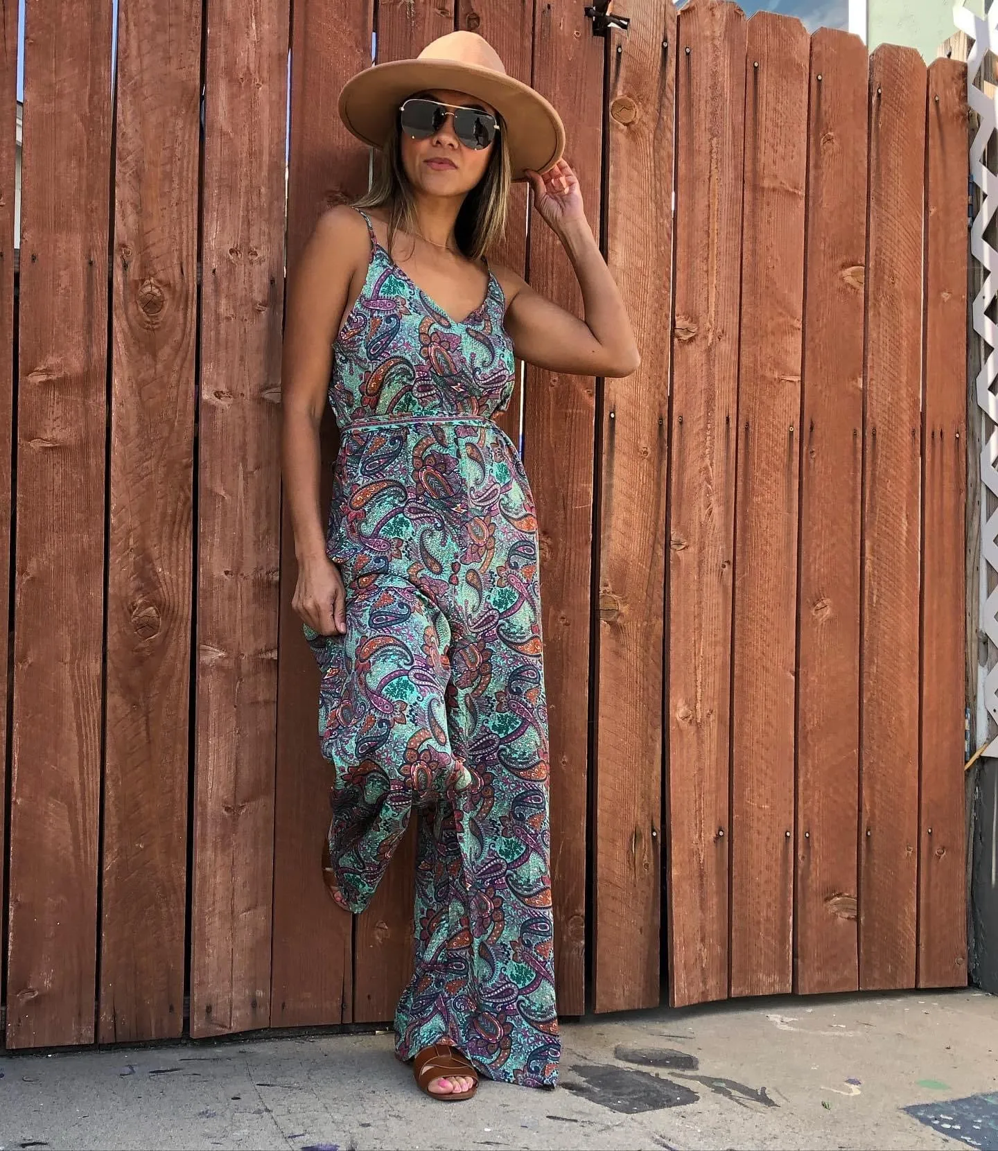 Boho PAISLEY Print JUMPSUIT