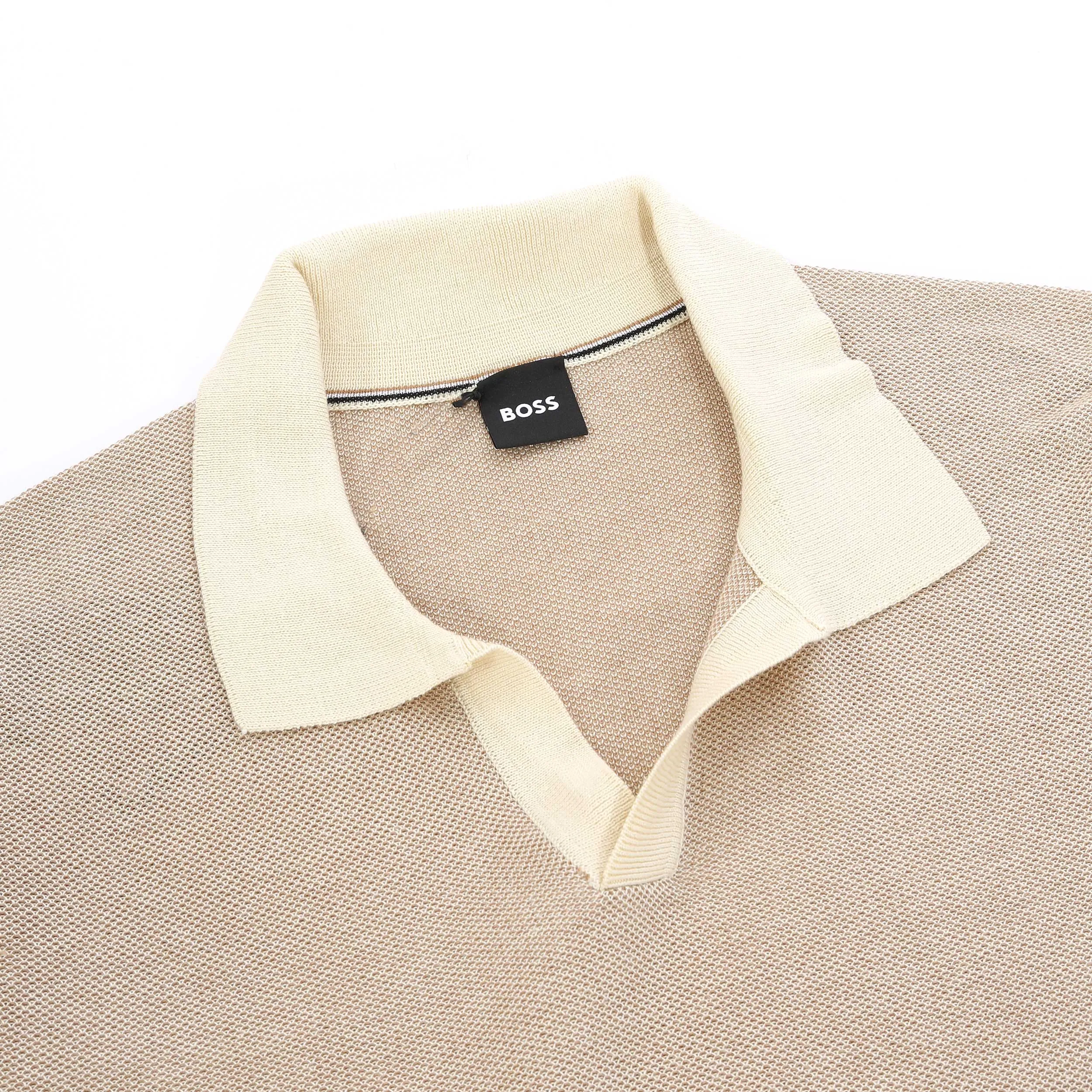 BOSS Tempio Polo Shirt in Beige