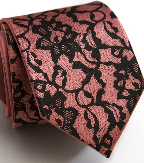 Boudoir Lace Silk Necktie