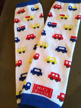 Boys cars trucks Leg Warmers-Baby leg warmers/Photo Prop cars trucks WHITE