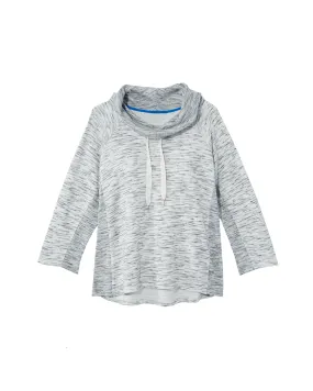 Brandy Cowl Neck Tunic | Light Grey / White