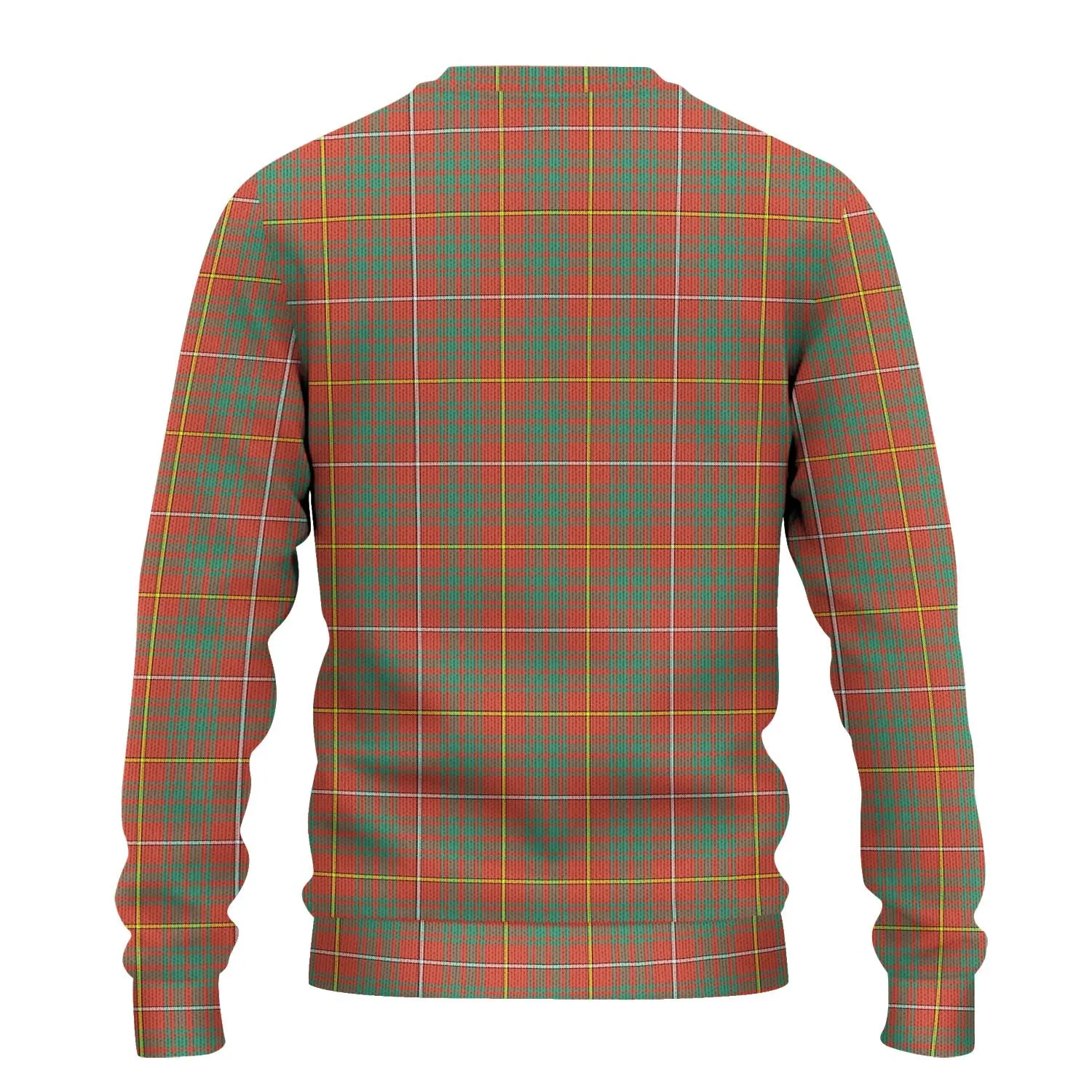 Bruce Ancient Tartan Ugly Sweater with Family Crest