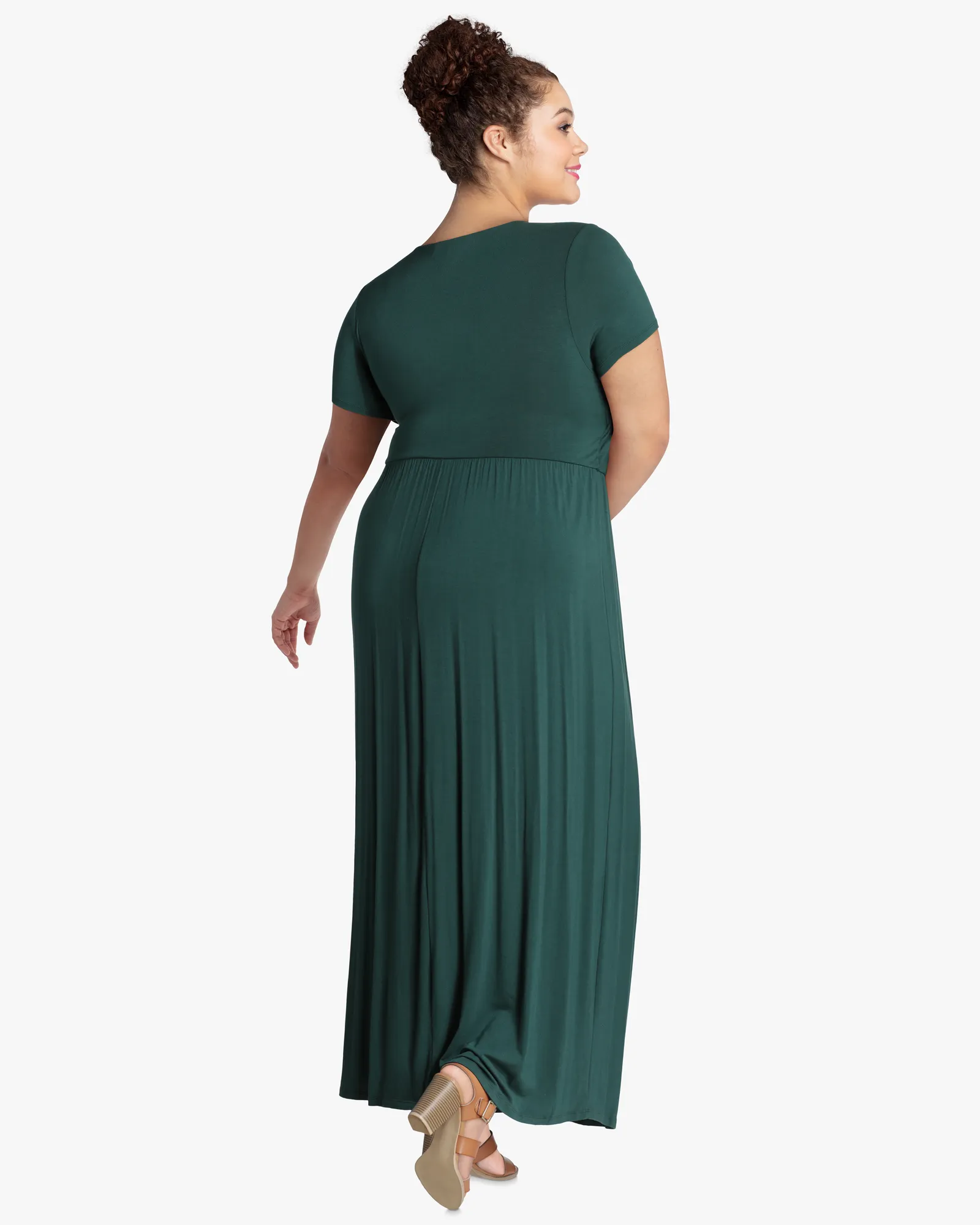 Carnation Maxi Dress | Forest Green