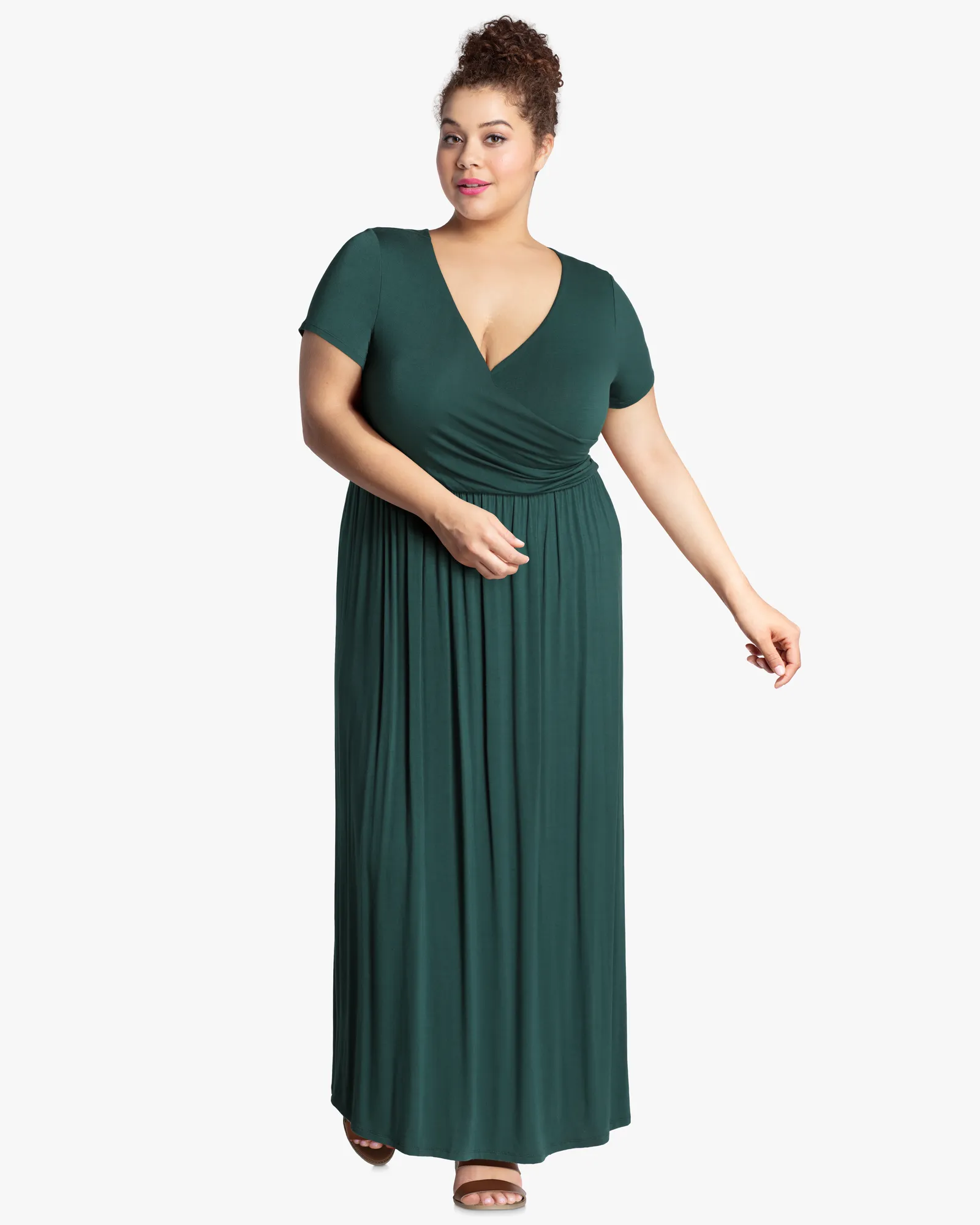 Carnation Maxi Dress | Forest Green