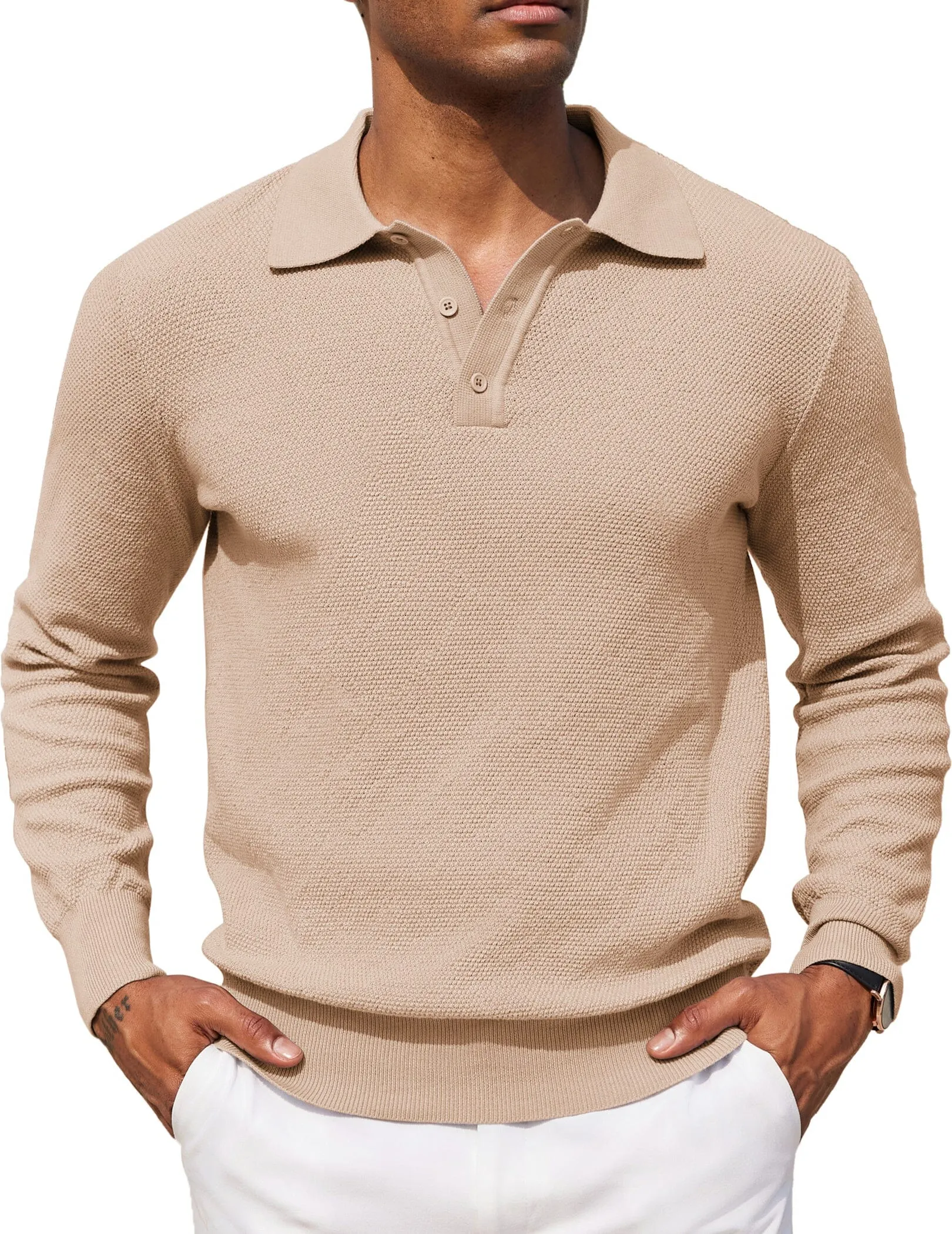 Casual Stretch Polo Sweater Shirt (US Only)