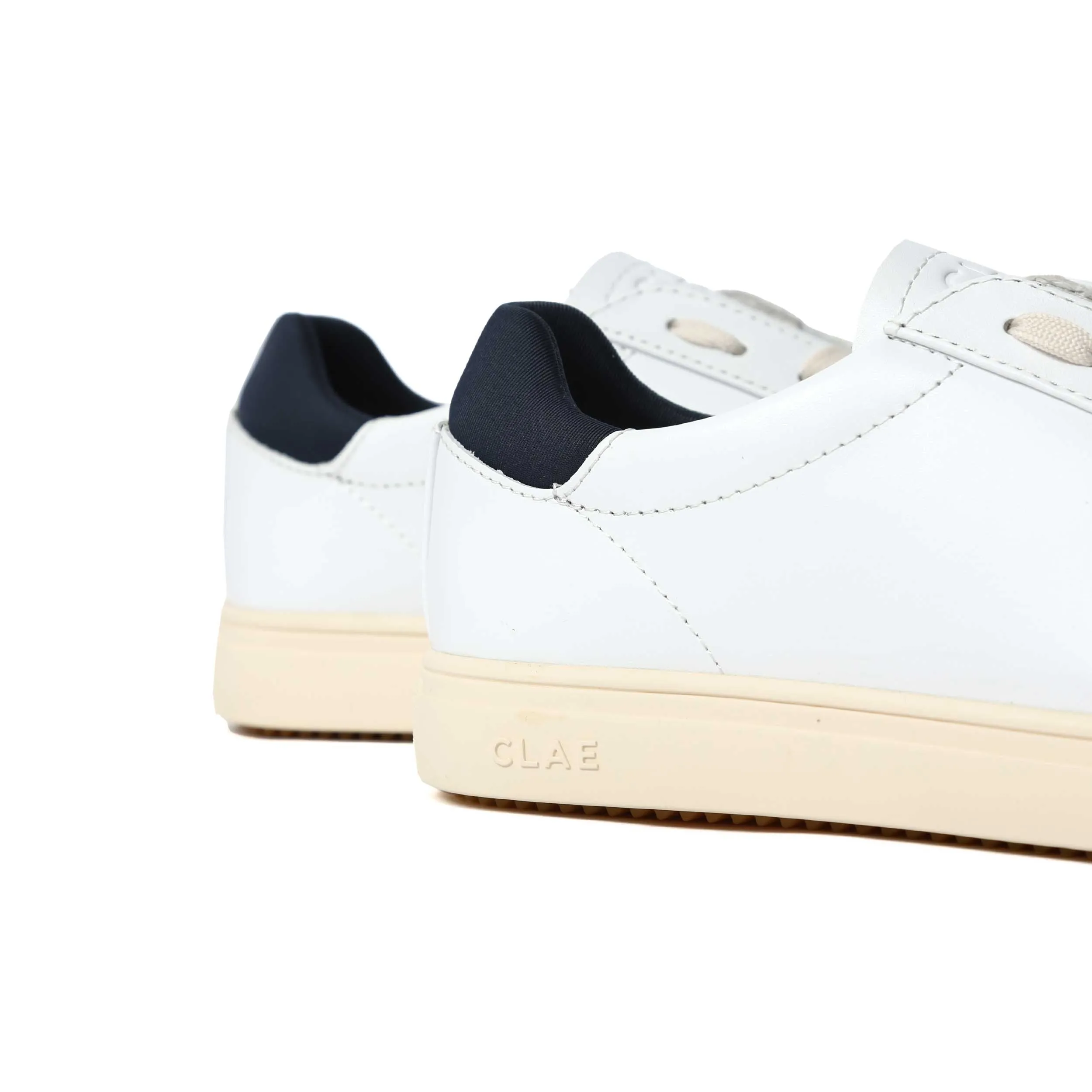 Clae Bradley Essentials Trainer in White Leather