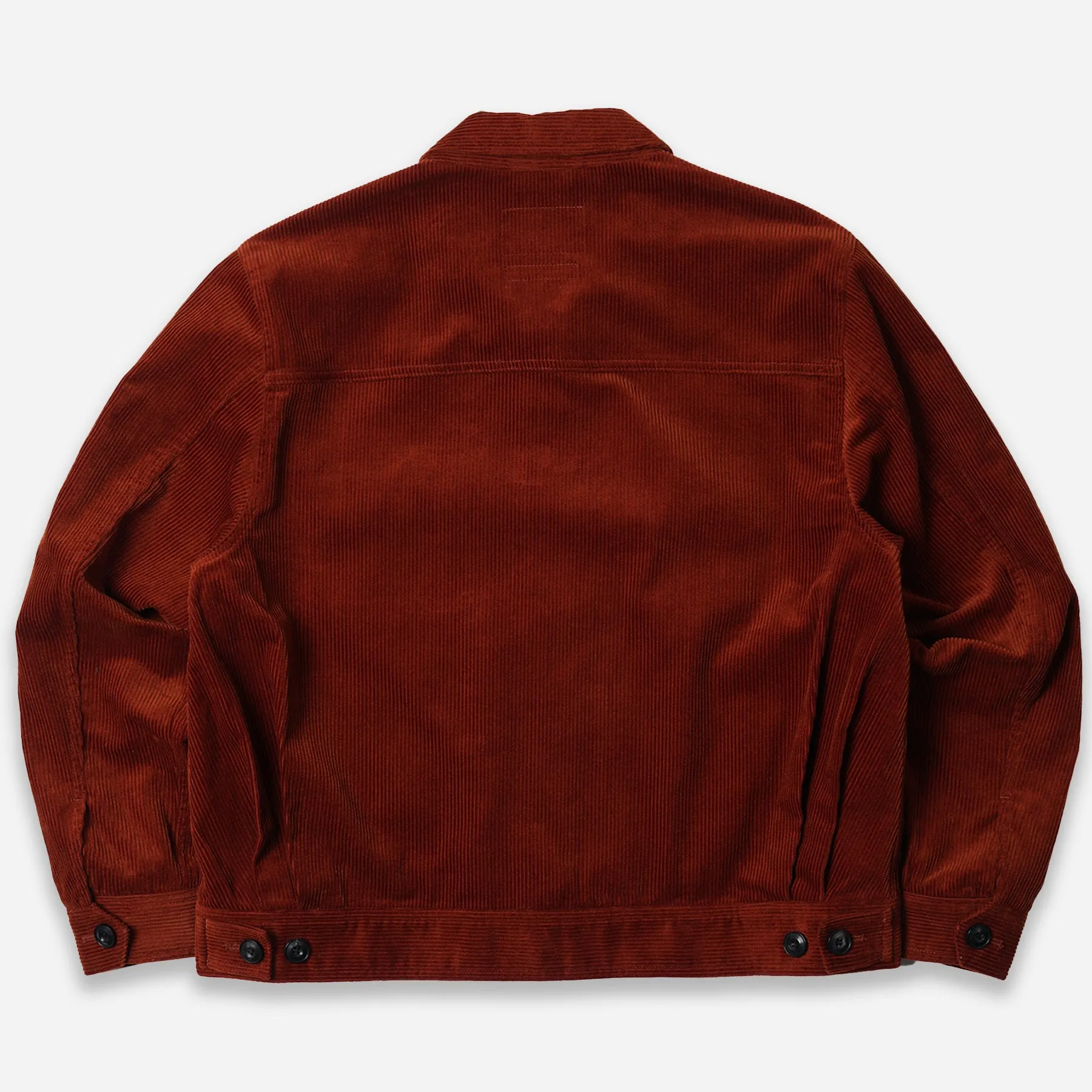 CORDUROY TRUCKER JACKET - BRICK