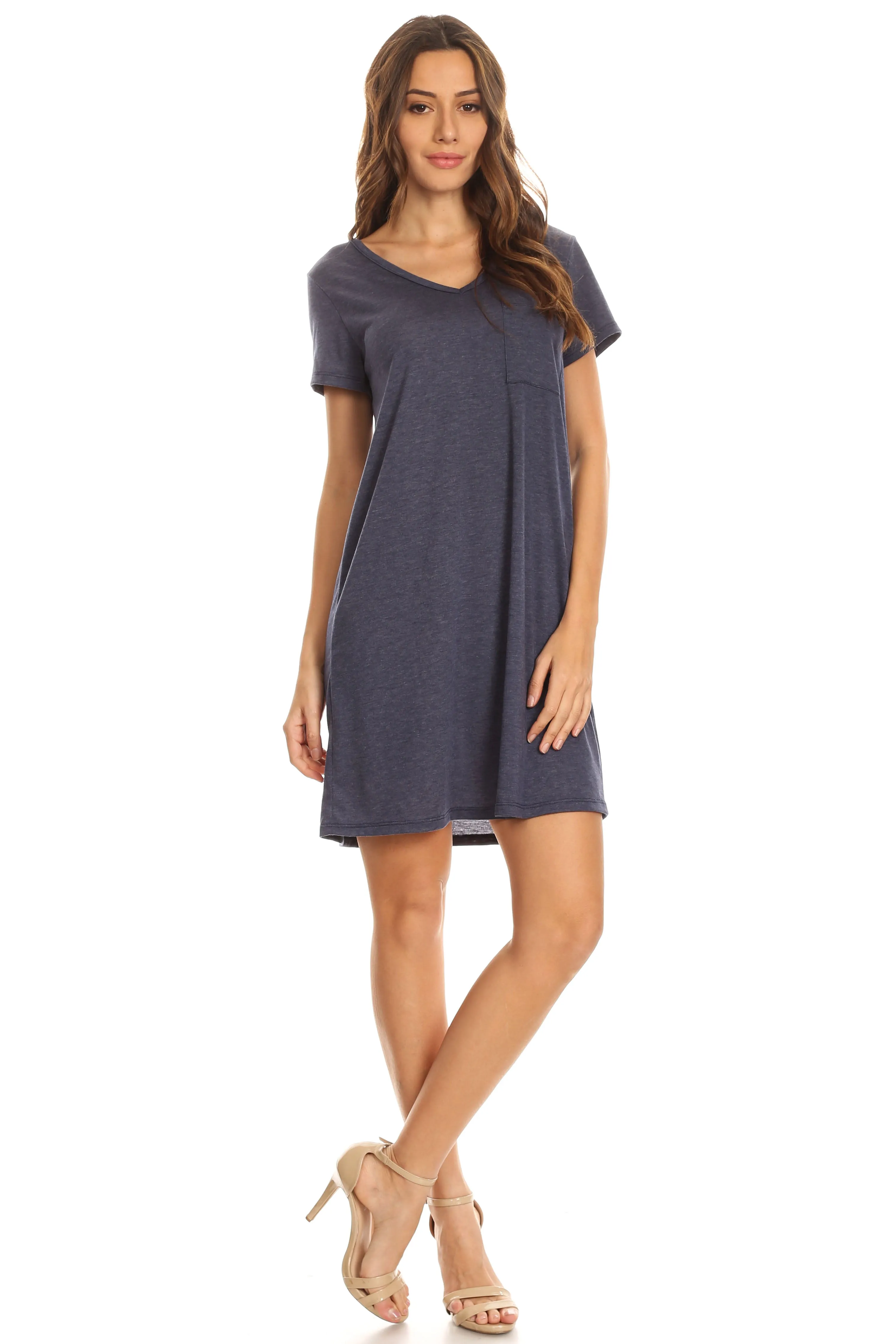 Cross Back T-Shirt Dress