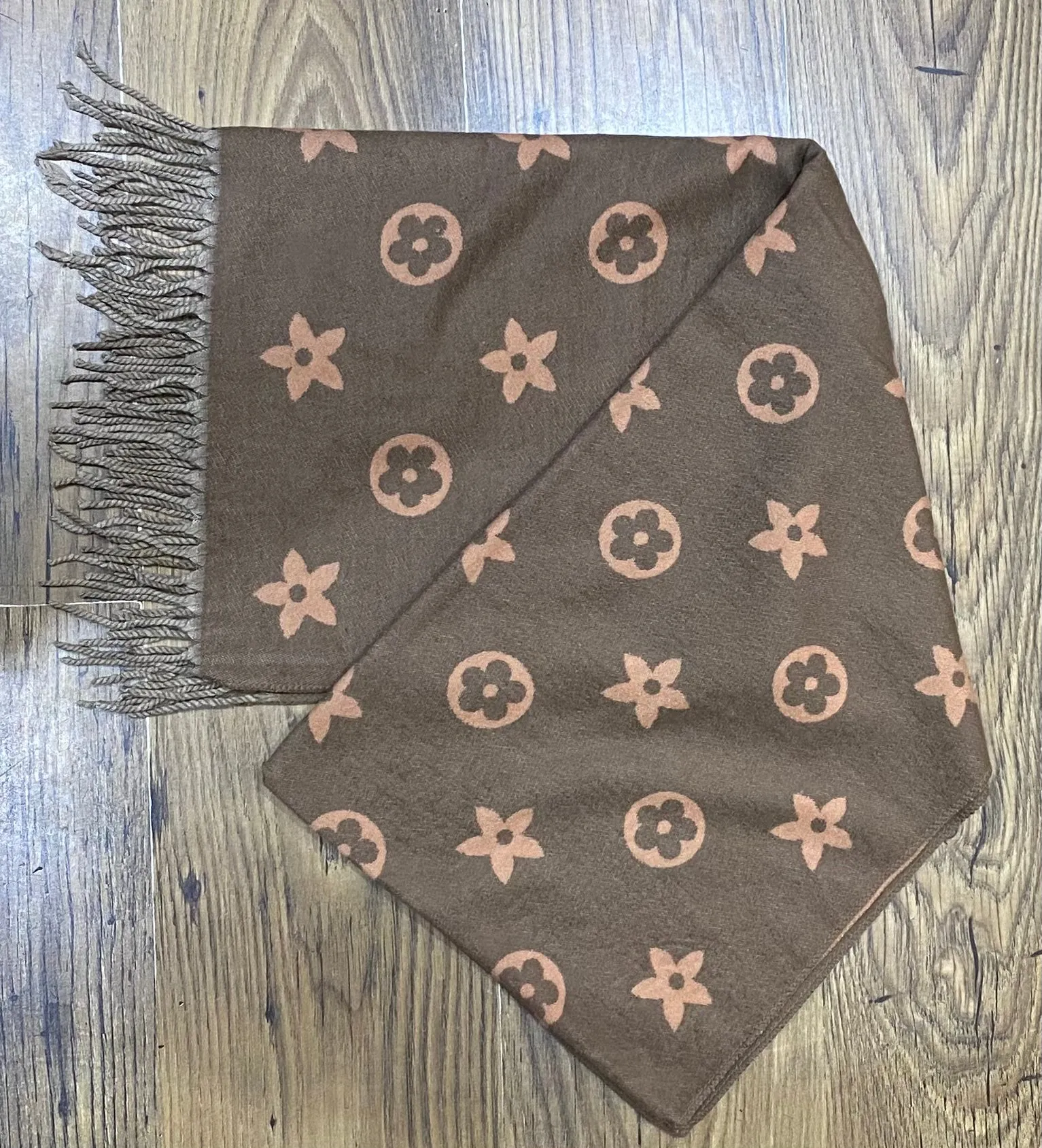 Designer Inspired Style Two Tone LV Scarf (4 Colours)