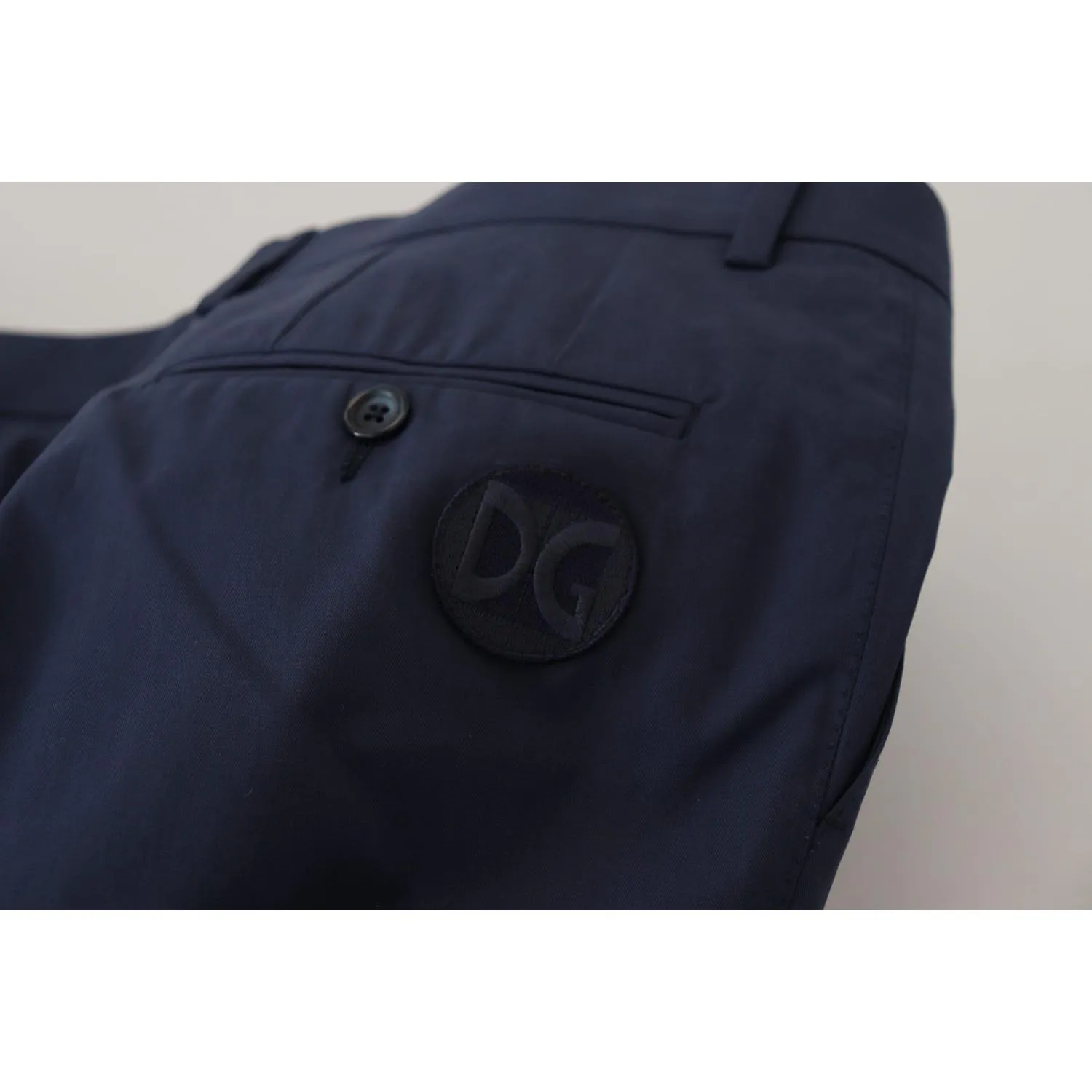 Dolce & Gabbana Chic Slim Fit Chinos in Blue