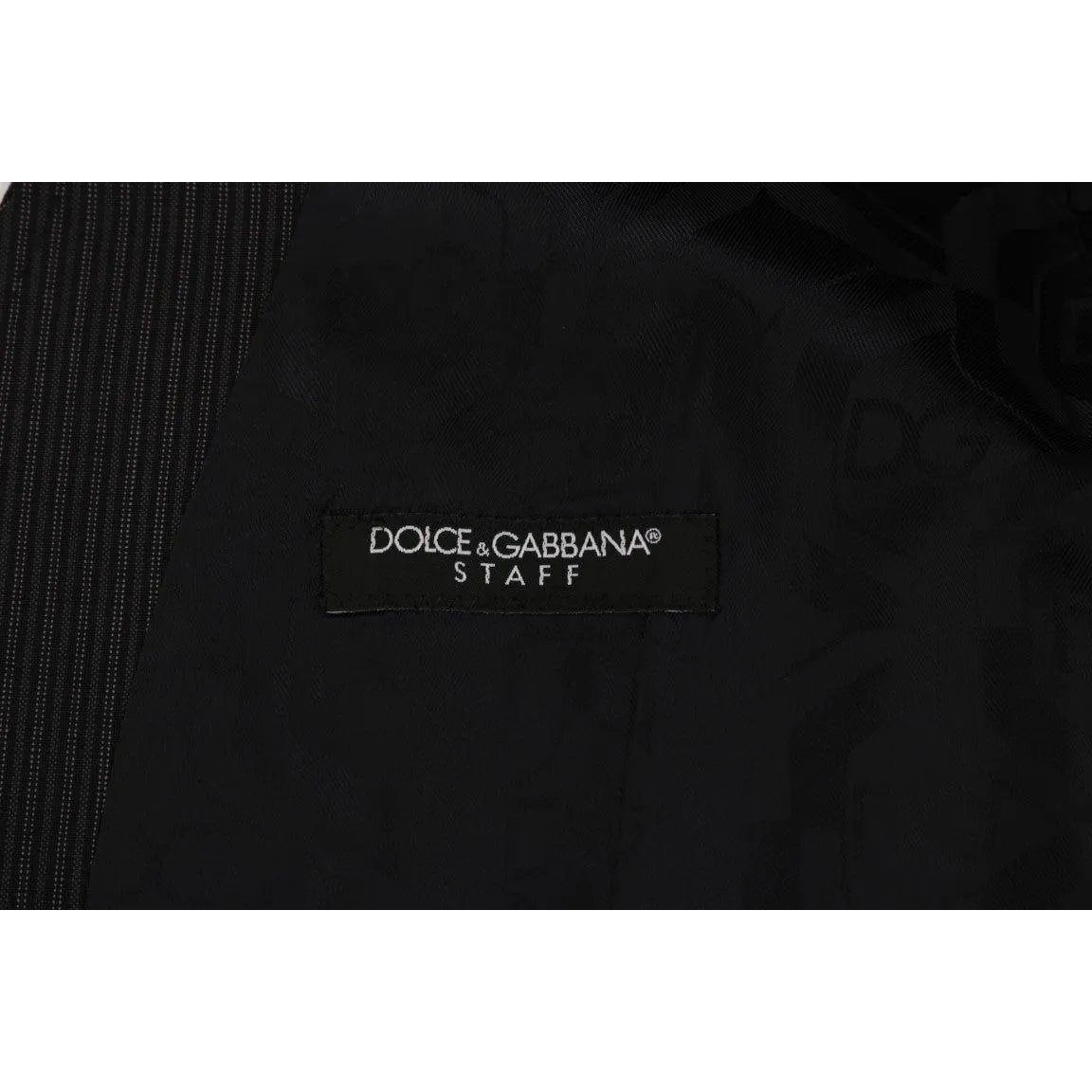 Dolce & Gabbana Elegant Gray Striped Wool Blend Vest