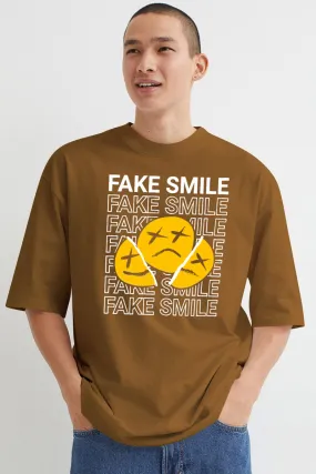 Fake Smile Over size T-Shirt