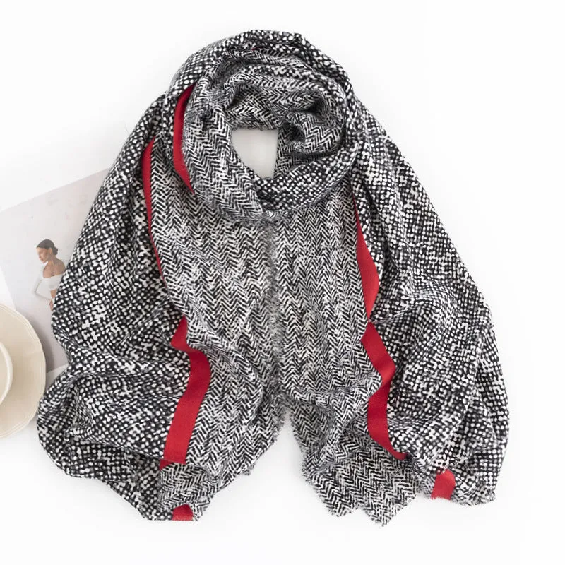 FH23-5419 Printed snake print winter scarf