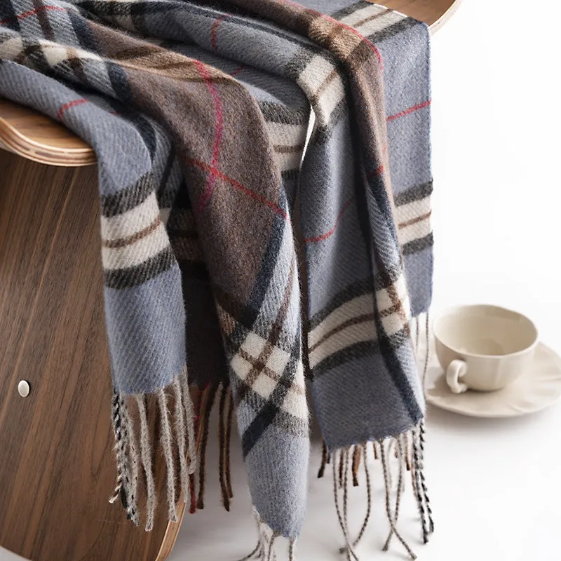 FH23-5436 Lozenge lattice winter scarf