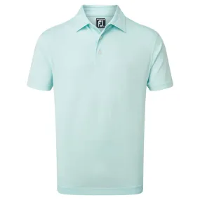 FootJoy Stretch Pique Solid Colour Polo Shirt - Ice Blue