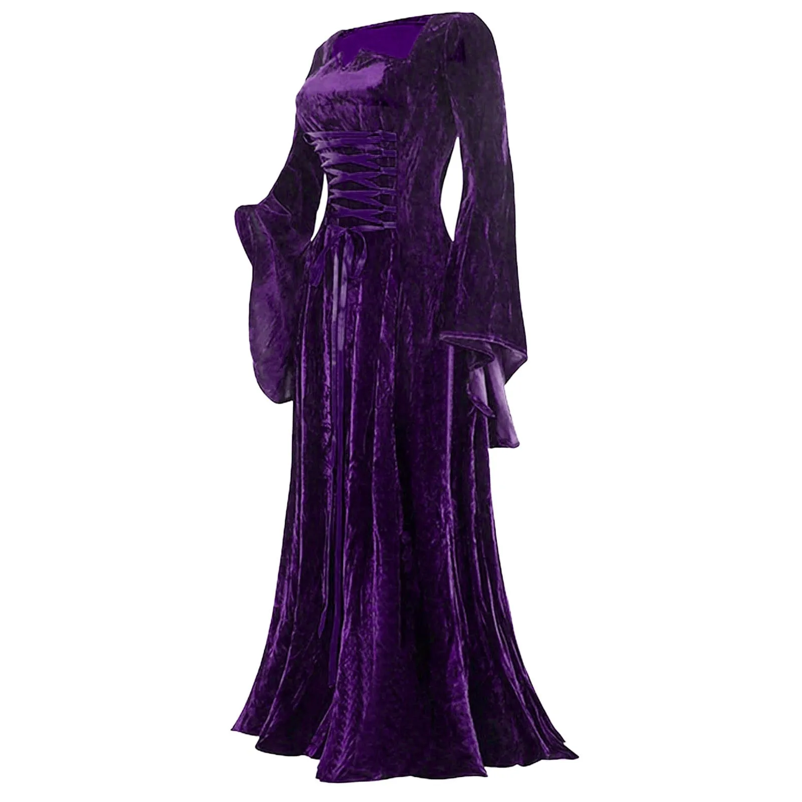 Funki Buys | Dresses | Women's Medieval Velvet Maxi Dress