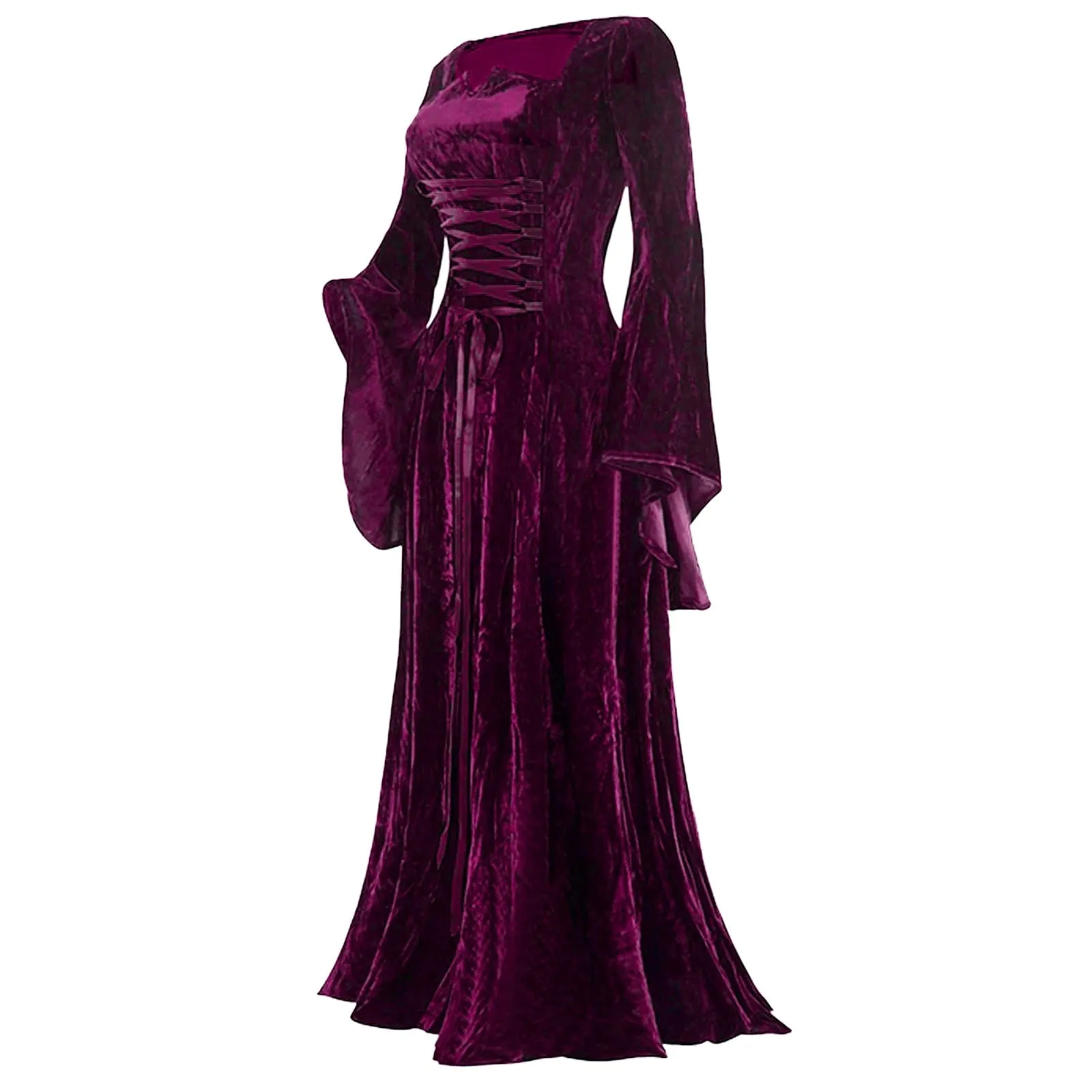 Funki Buys | Dresses | Women's Medieval Velvet Maxi Dress