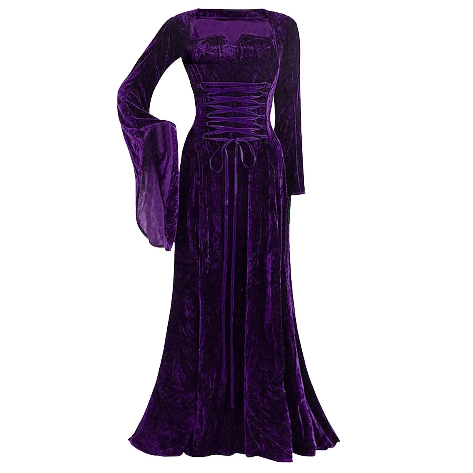 Funki Buys | Dresses | Women's Medieval Velvet Maxi Dress