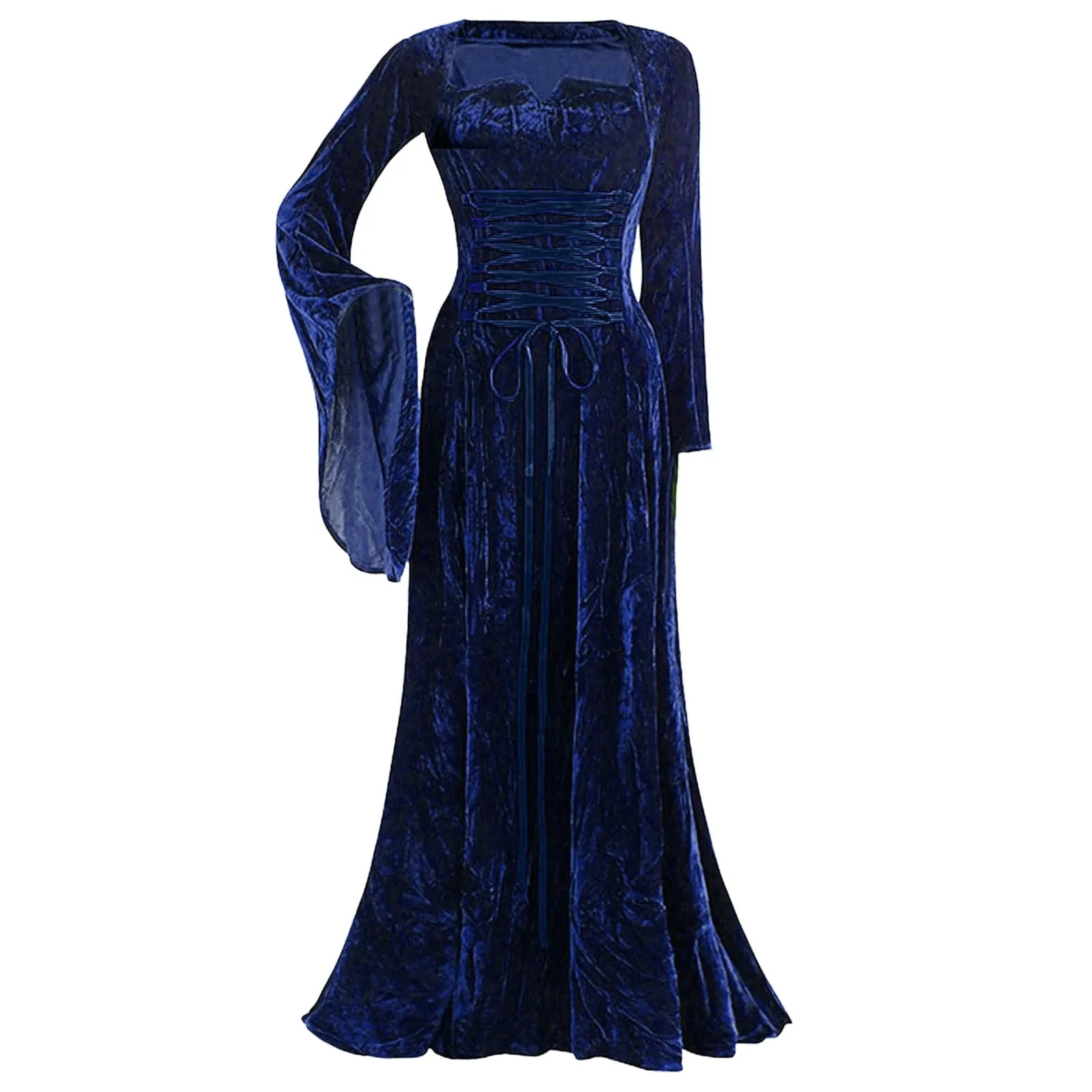 Funki Buys | Dresses | Women's Medieval Velvet Maxi Dress