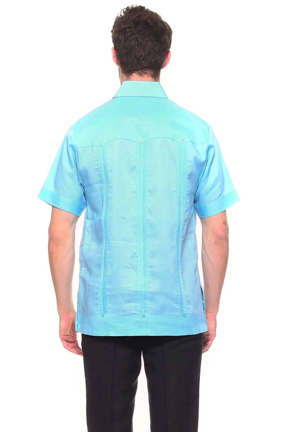 Genuine Mojito Signature Premium Collection 100% Irish Linen Classic Guayabera Shirt Short Sleeve